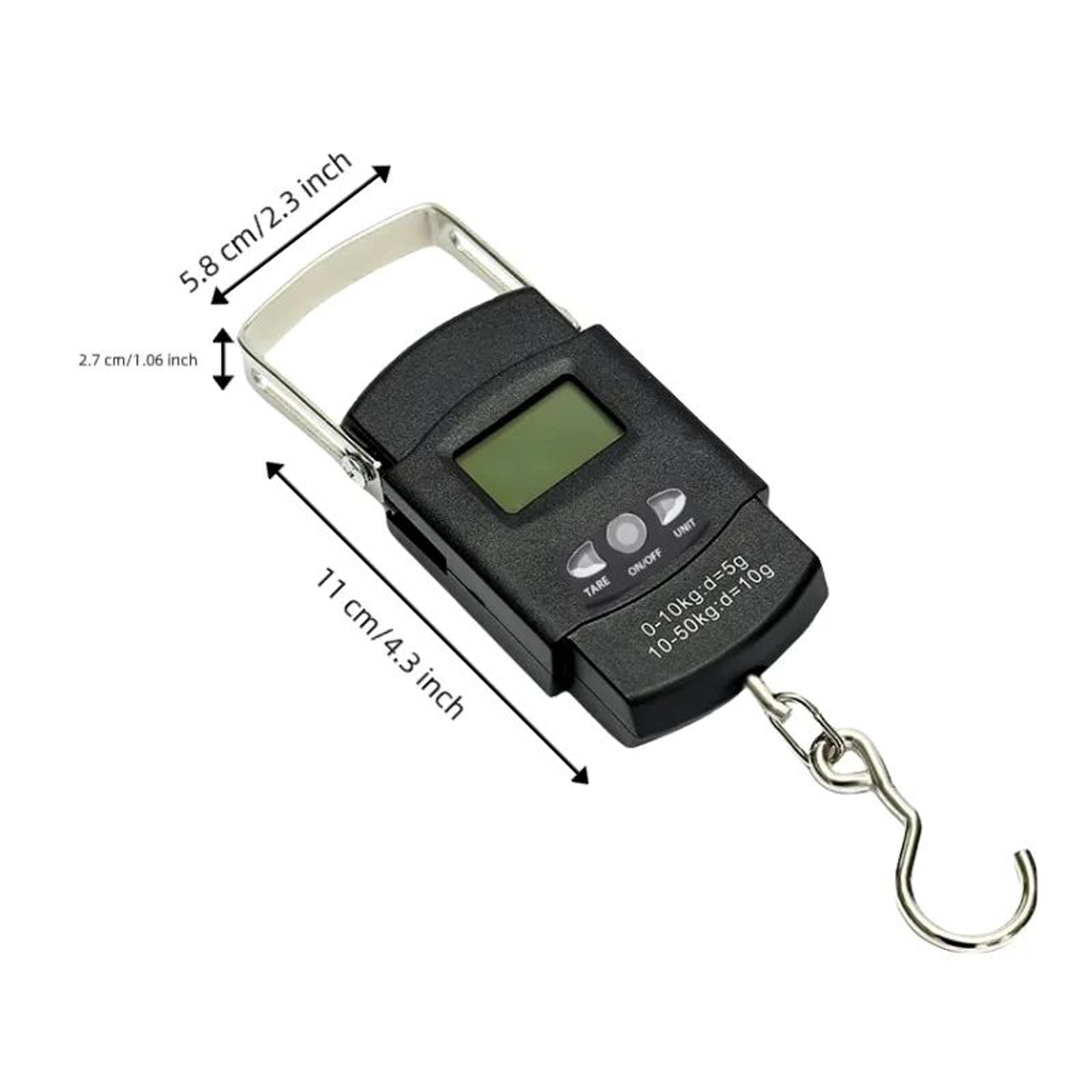 110lb Digital Fishing Hanging Scale With Backlit LCD And Measuring Tape  Portable Electronic Fish W 2