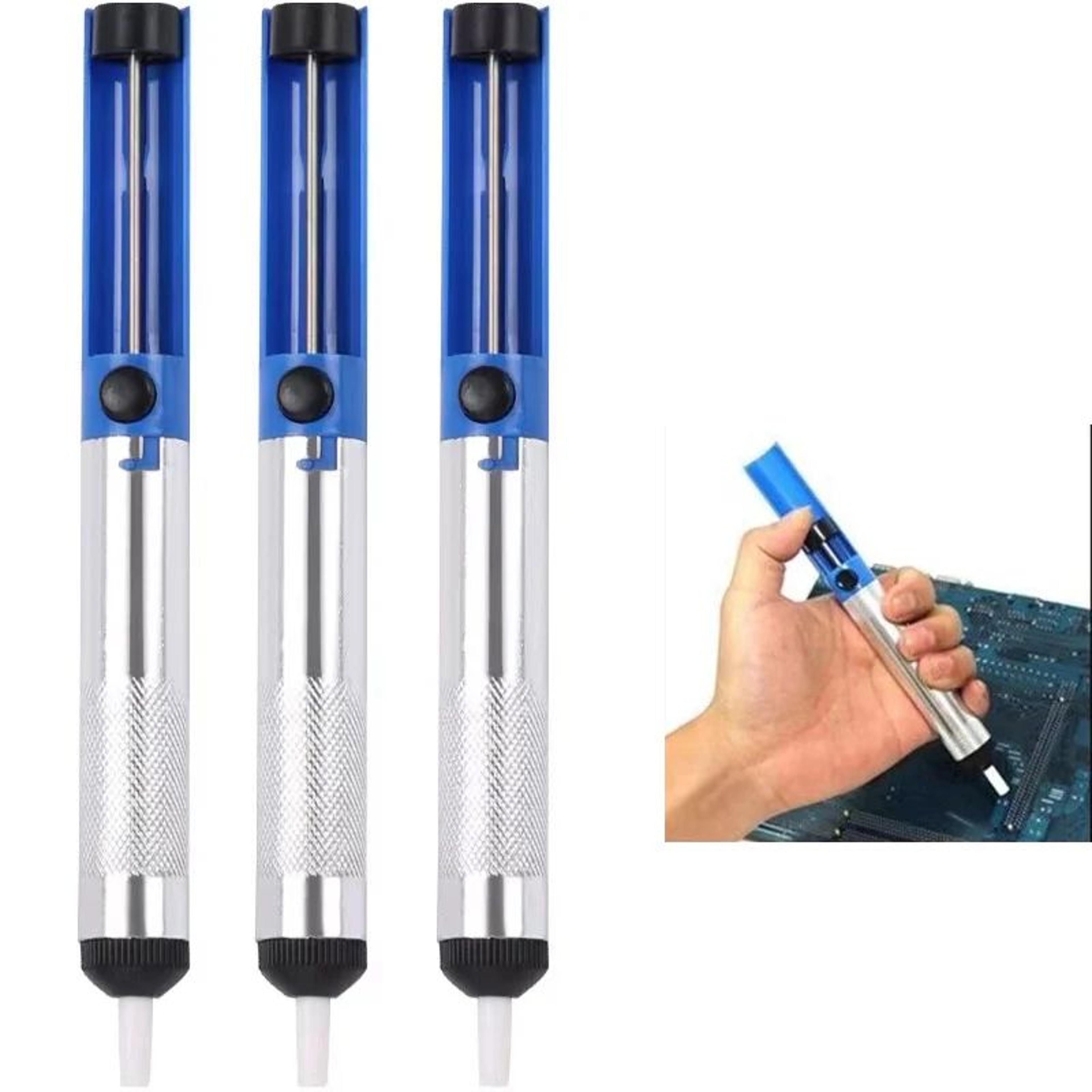 Aluminum Desoldering Pump Tool  Precision Solder Sucker Pen For Clean Solder Removal 0