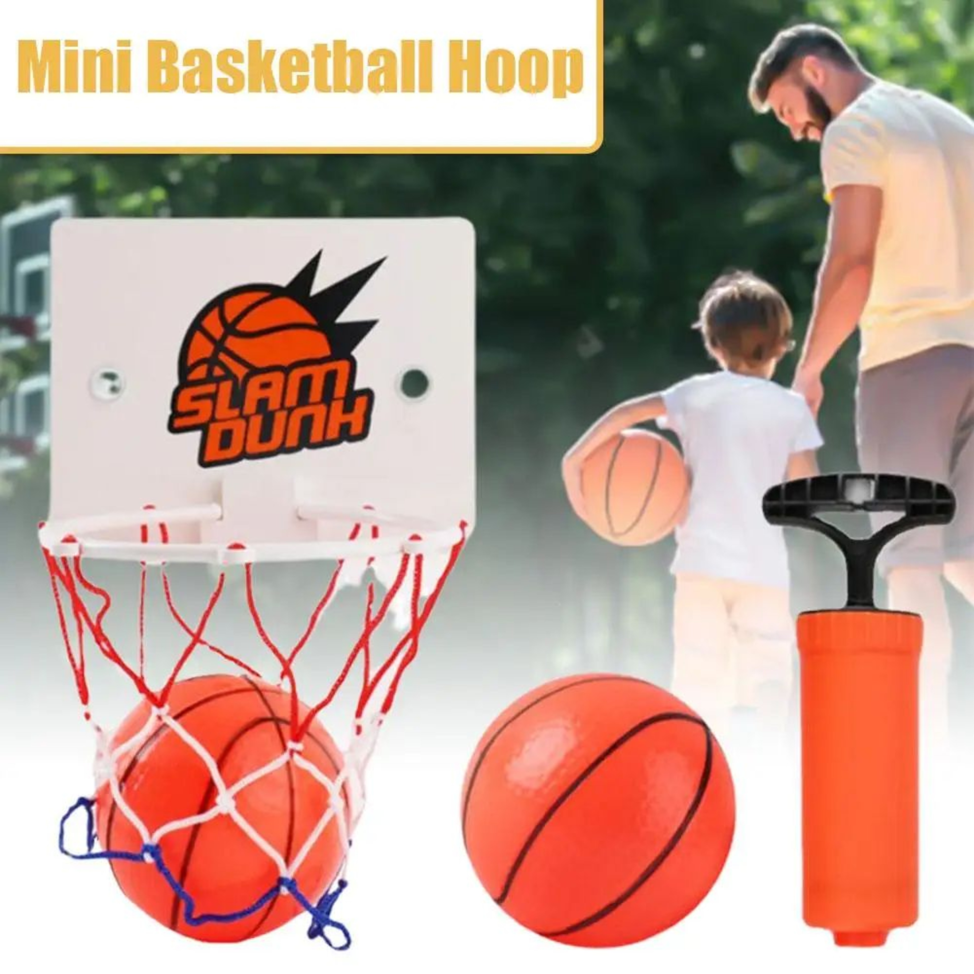Premium Mini Indoor Basketball Hoop With Strong Suction Cup Basketball Hoop Mount  Fun Kids Basketb 2