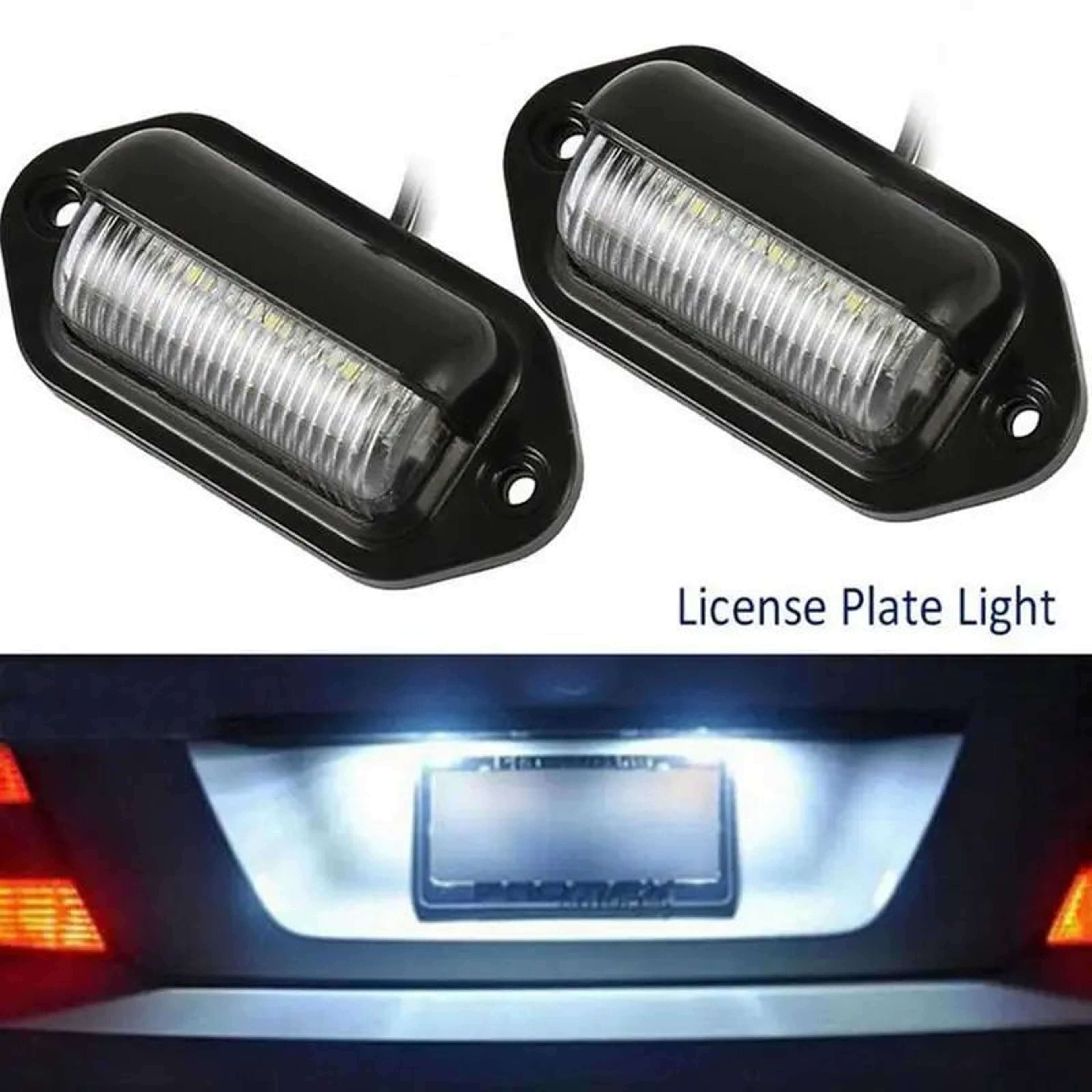 UltraBright LED License Plate Light Set 2PCS  Durable Car License Plate Light For SUV Truck  Traile 3