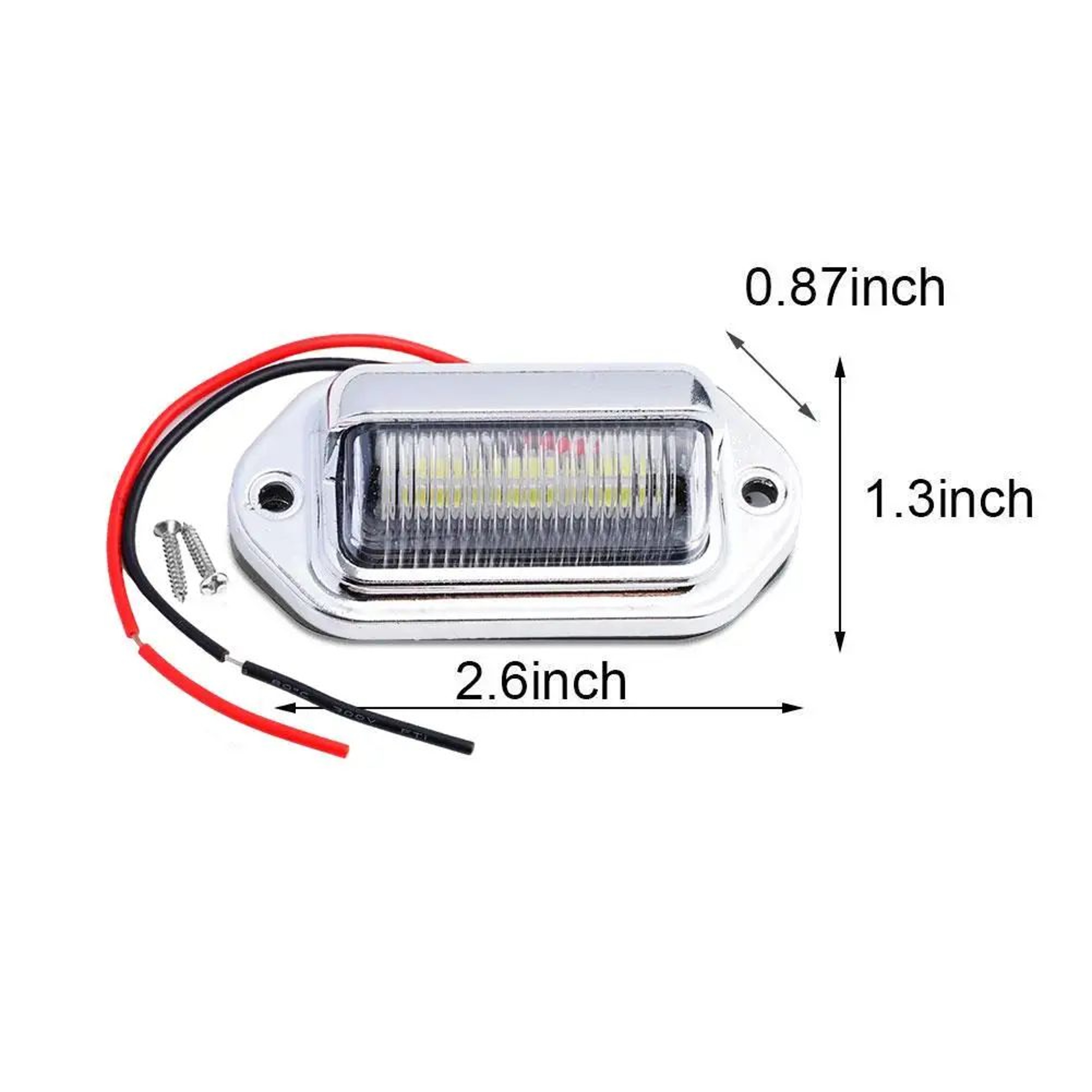 UltraBright LED License Plate Light Set 2PCS  Durable Car License Plate Light For SUV Truck  Traile 5
