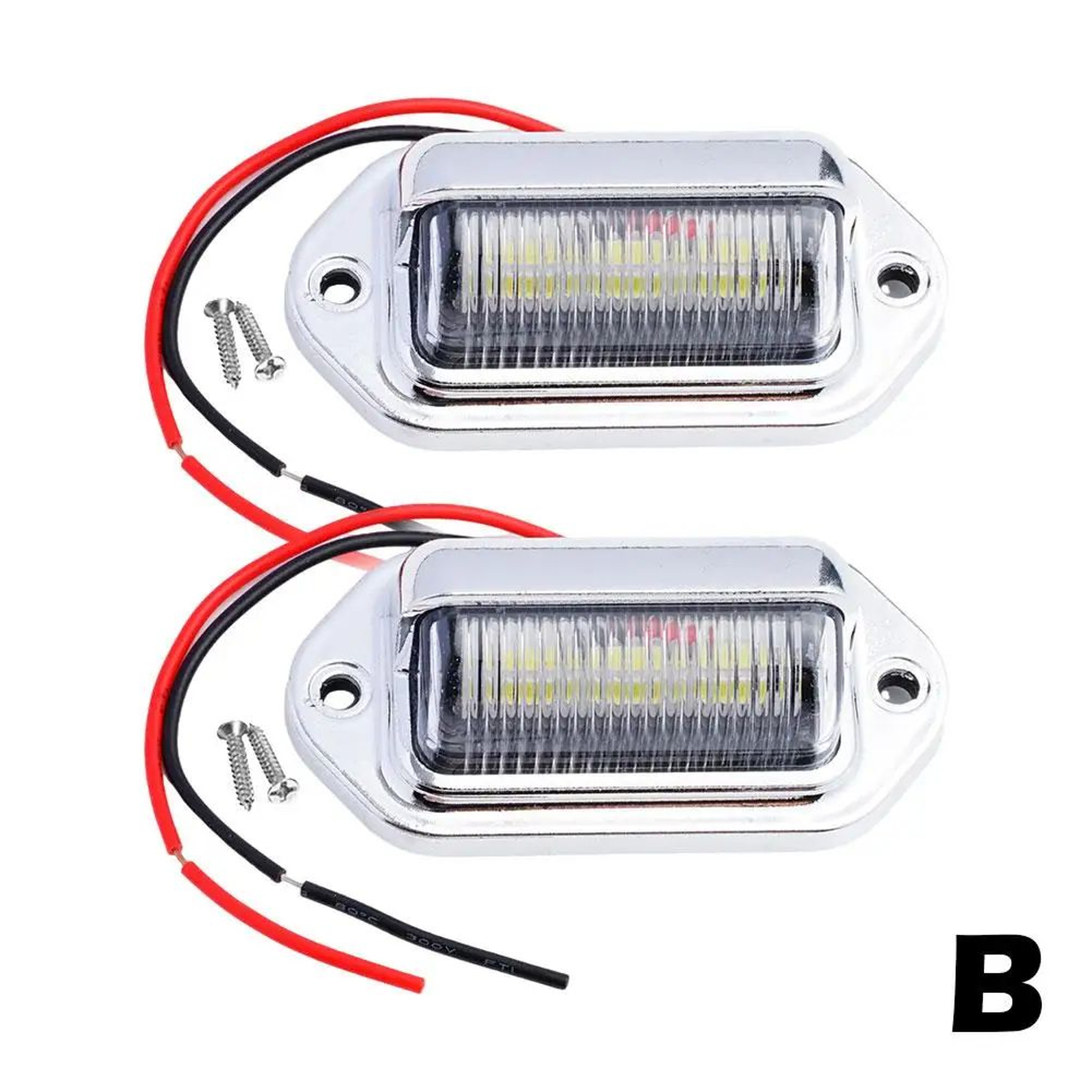 UltraBright LED License Plate Light Set 2PCS  Durable Car License Plate Light For SUV Truck  Traile 9
