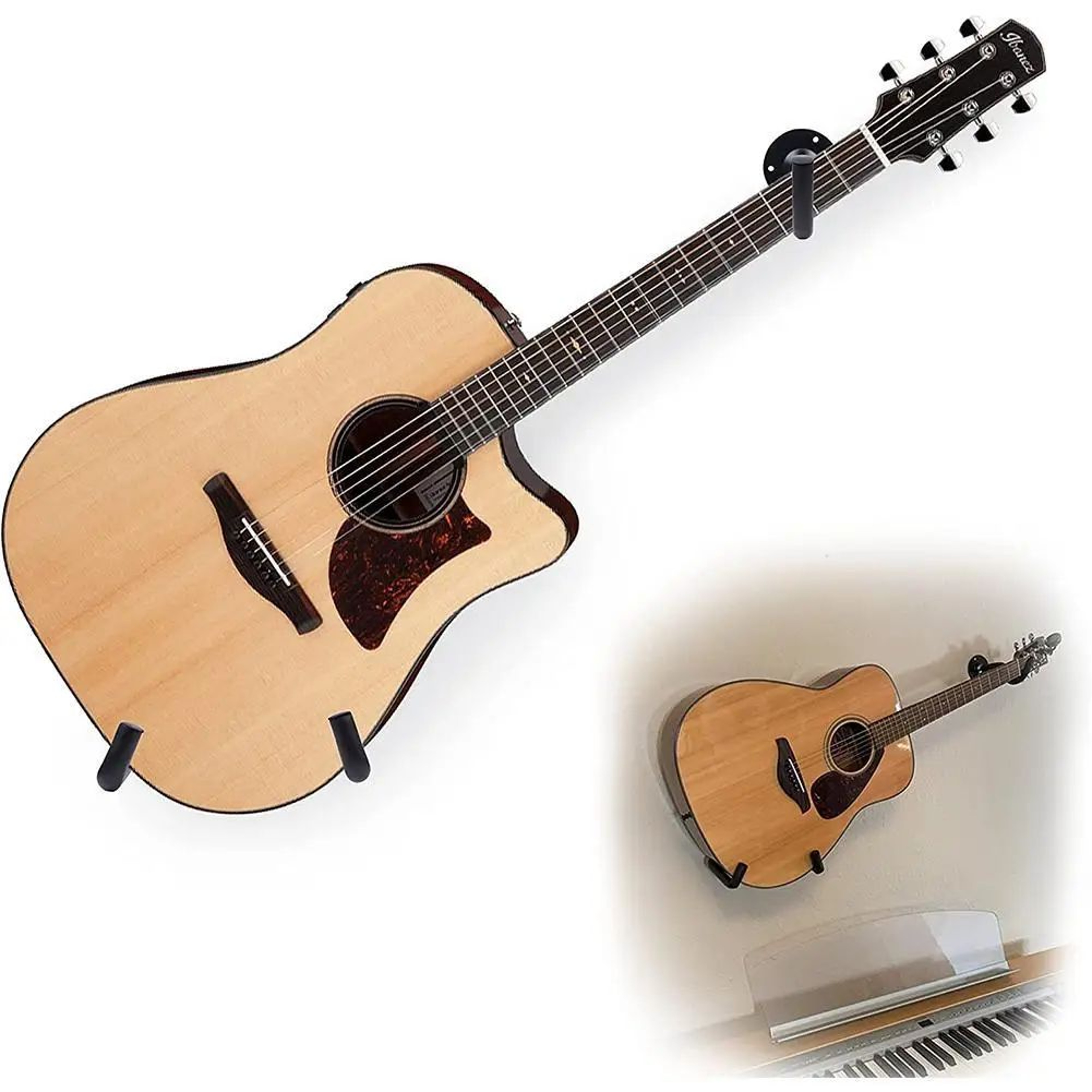 HeavyDuty Guitar Wall Mount  Horizontal Metal Guitar Hanger For Acoustic Bass  String Instruments 2