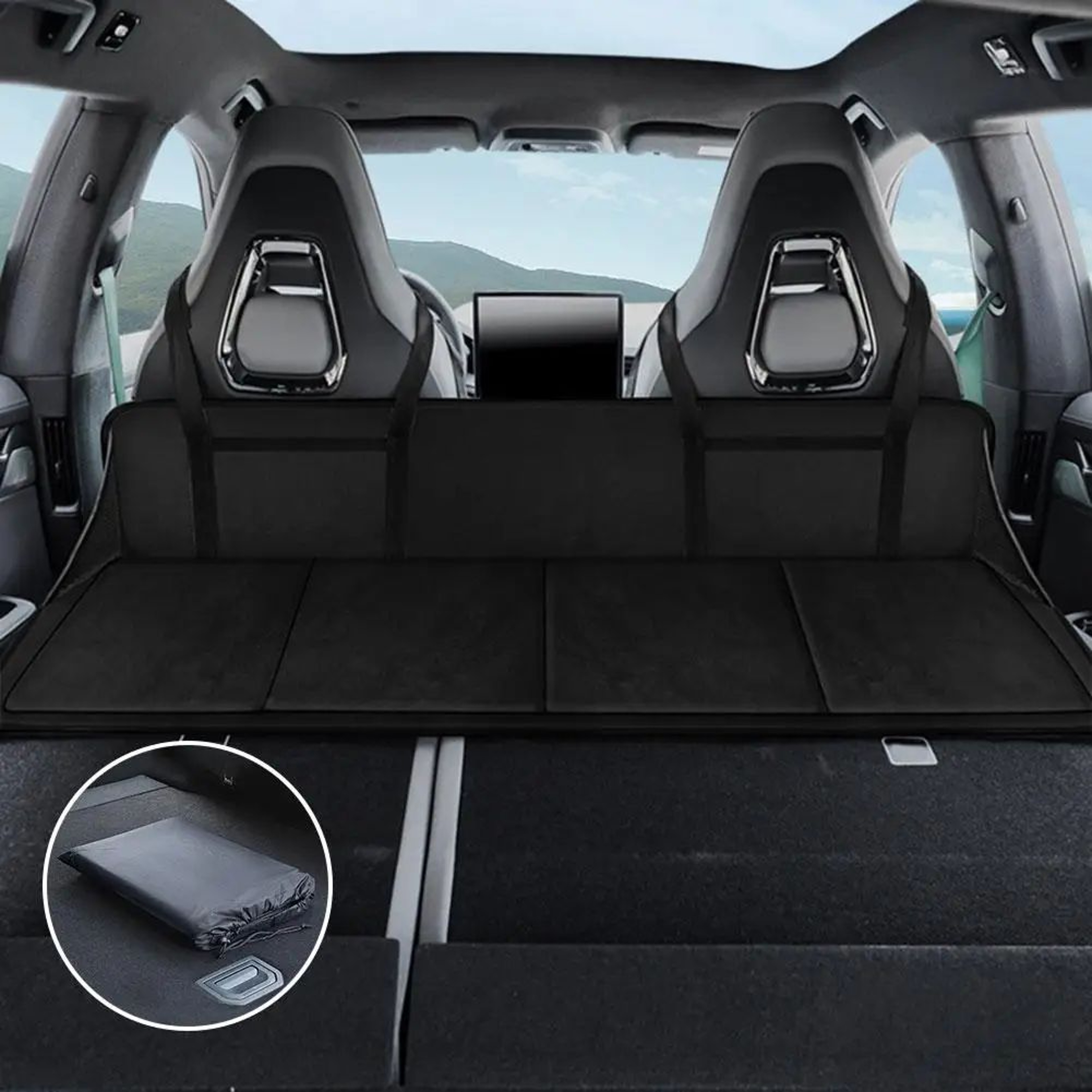 RoadRest Car Back Seat Extender  ExtraLong Car Camping Mattress  Travel Bed For SUV And Trucks 2