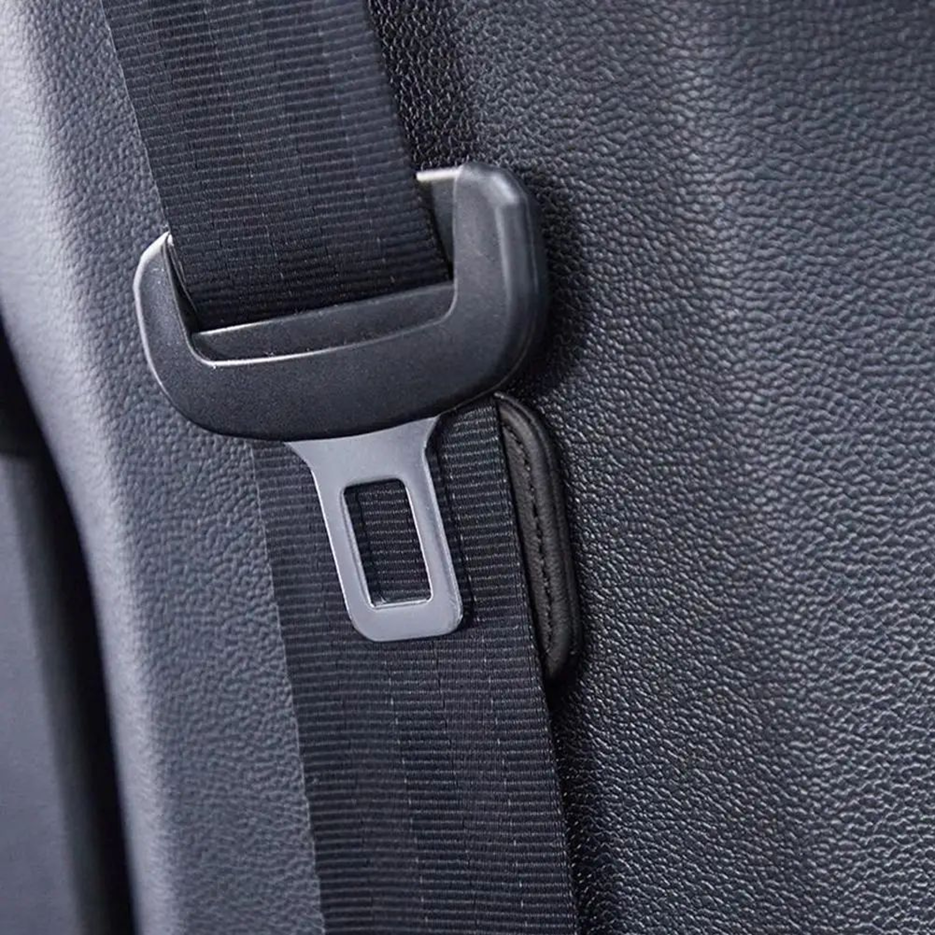 VelvetLock Car Seat Belt Clip  Magnetic Seat Belt Positioner 2Pack For A Quieter Neater Ride 3