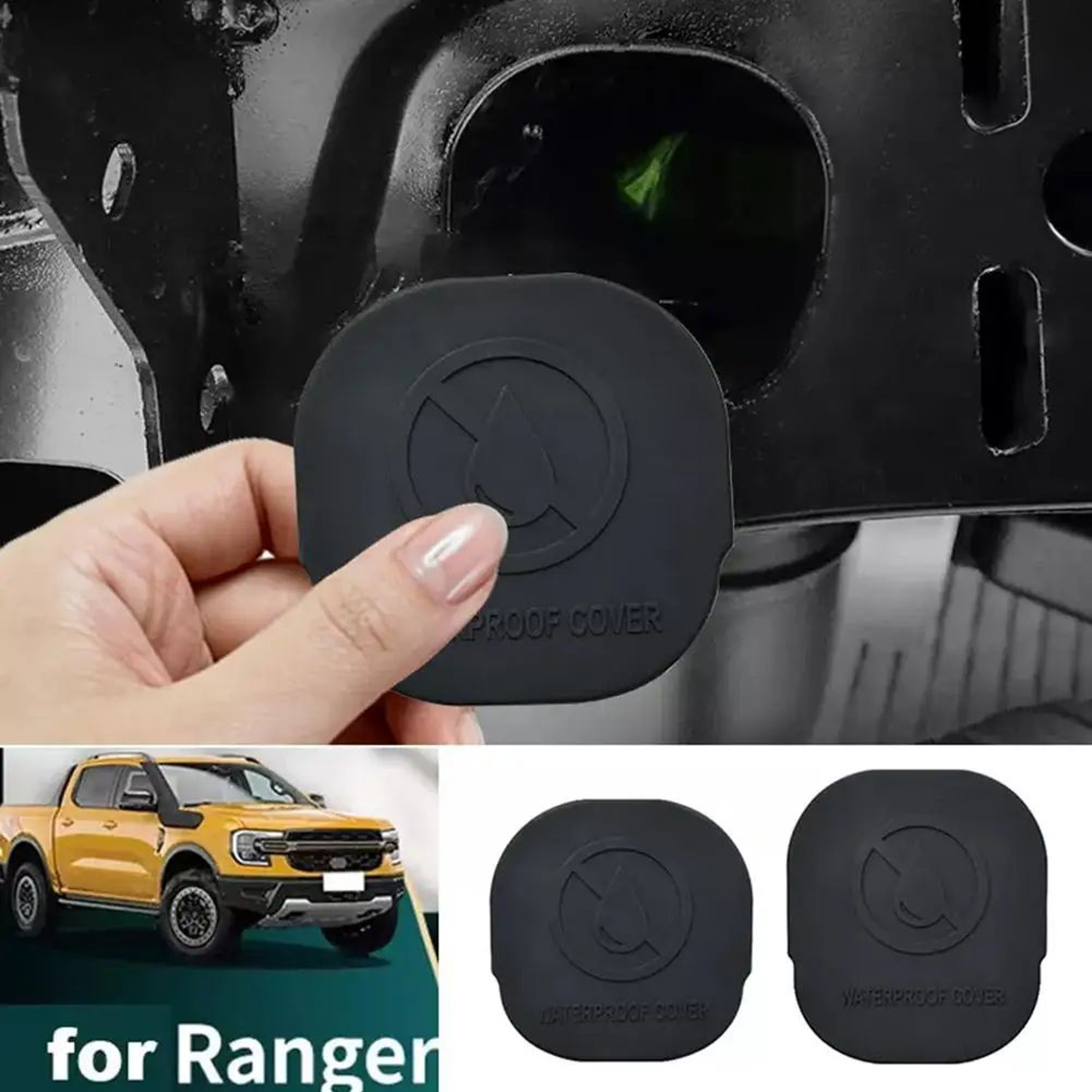 AxleGuard Ford Ranger T9 Rear Axle Cover  Sandproof Rear Axle Protective Cover 2PCS 20222024 1