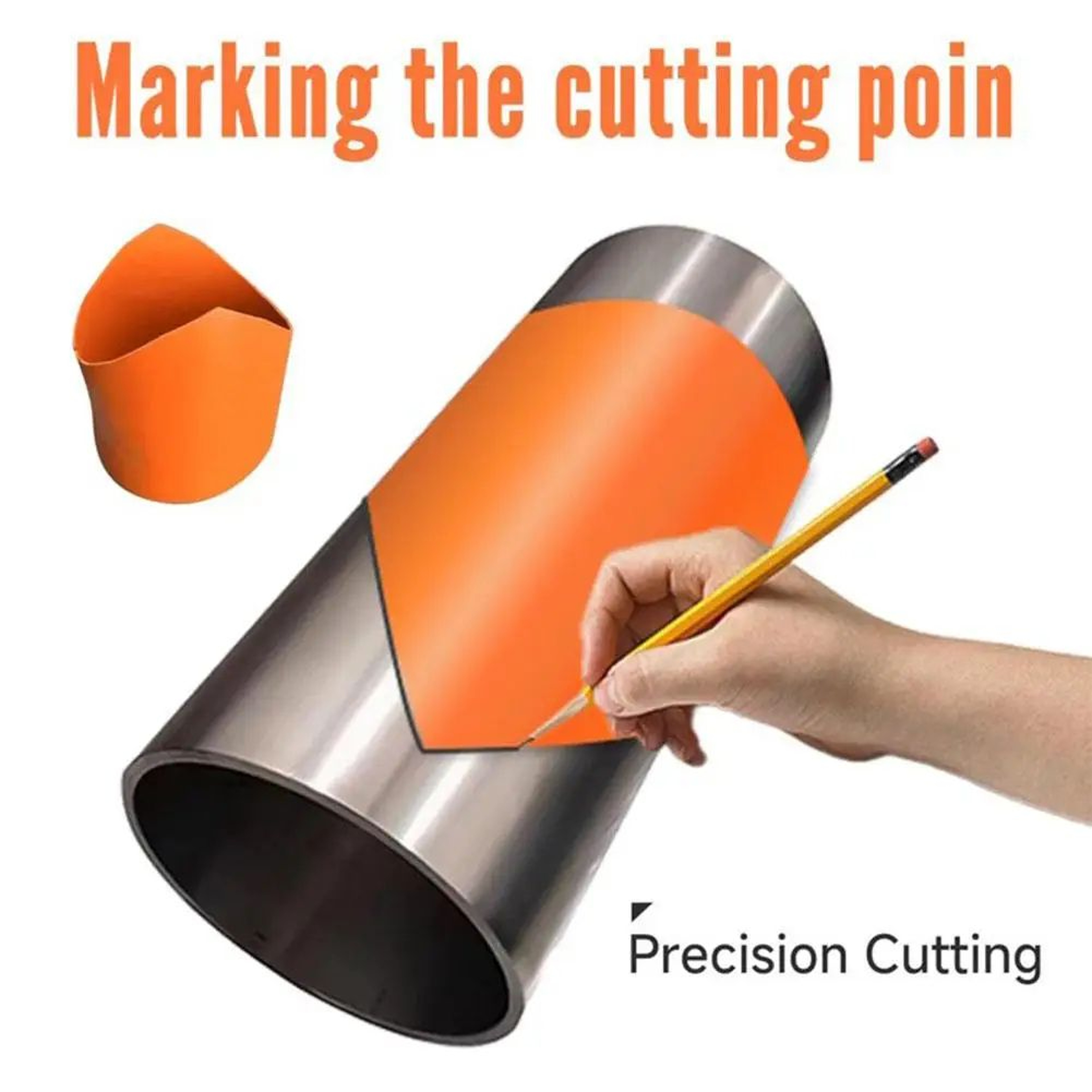 PrecisionAlign Round Tube Drawing Tool  Pipe Marking  Docking Mold For Construction 0