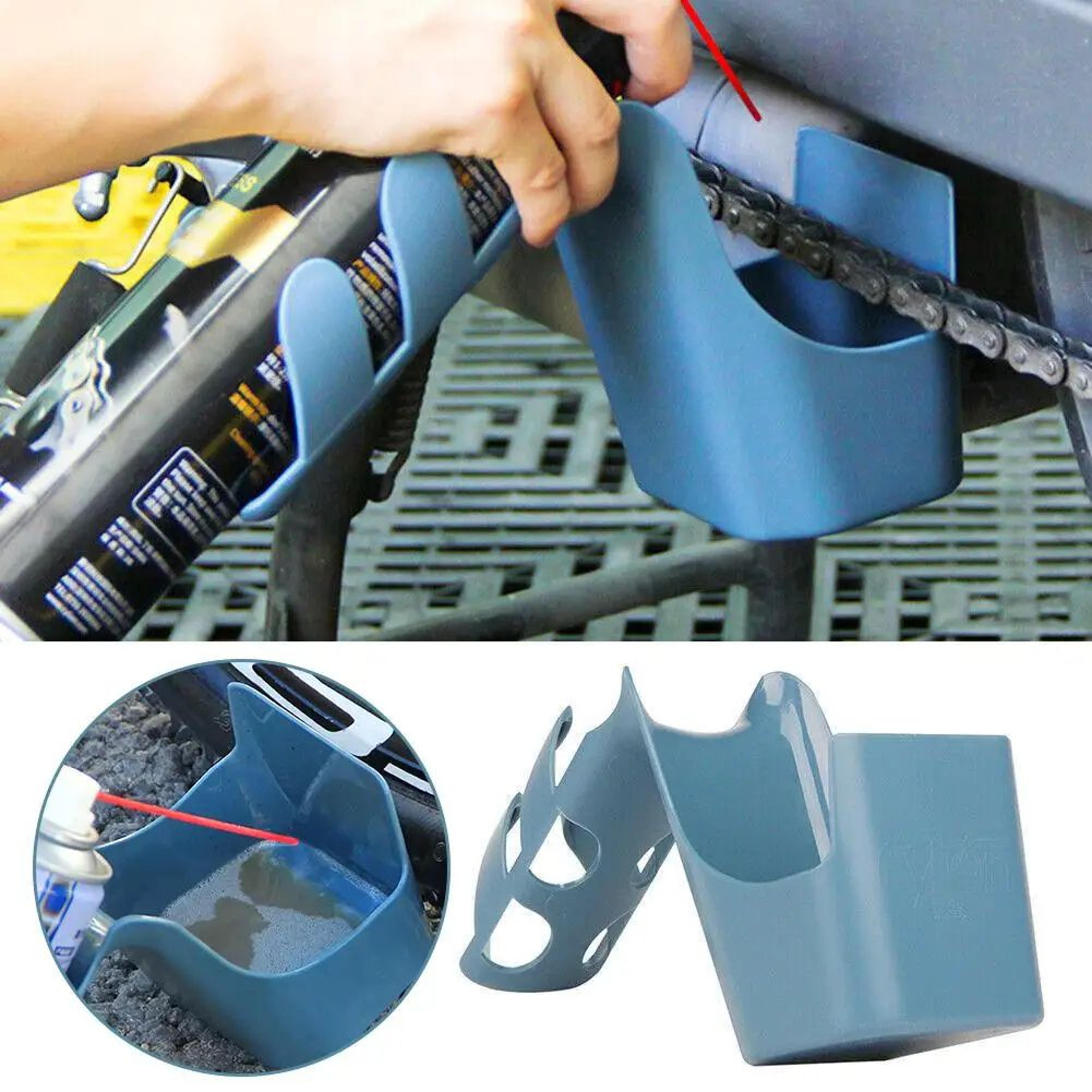 MotoCycle Oil Storage Tool Box  Chain Cleaning  Lubricant Carry Case For Bikes 2