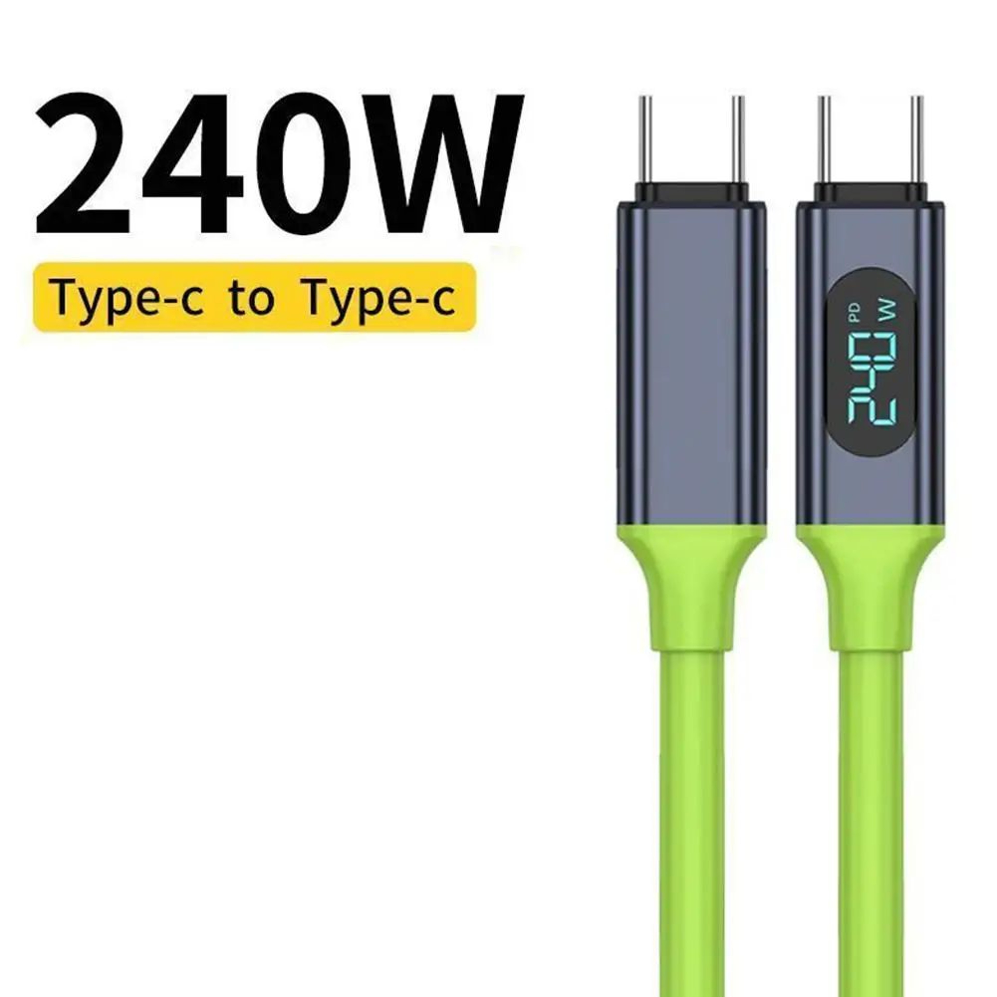 PowerLink 240W USBC Fast Charging Cable  Dual TypeC HighSpeed Data  Power Cord 3