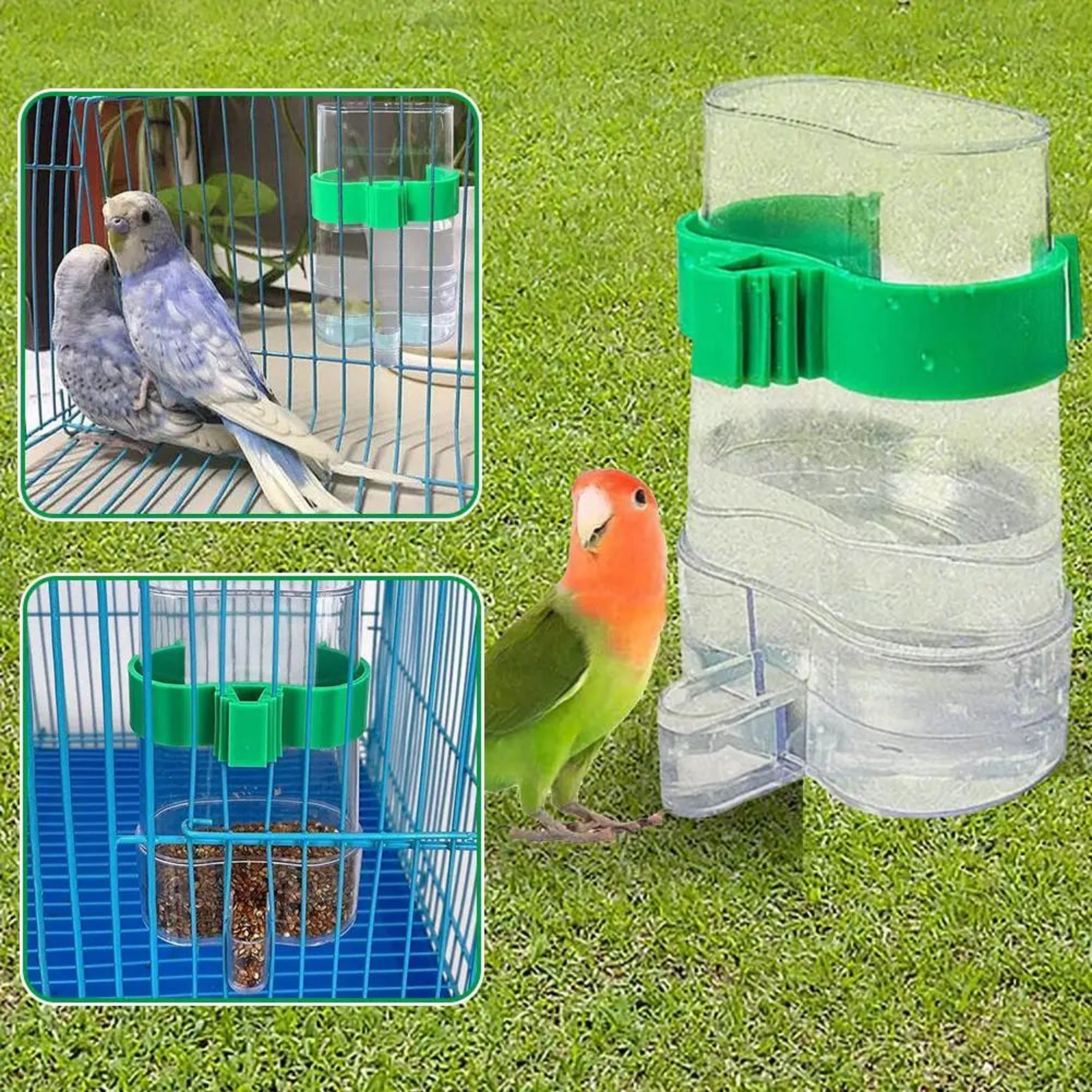 HydraHang 220ml Pet Water Dispenser  Hanging Cage Water Feeder For Birds  Small Pets 3