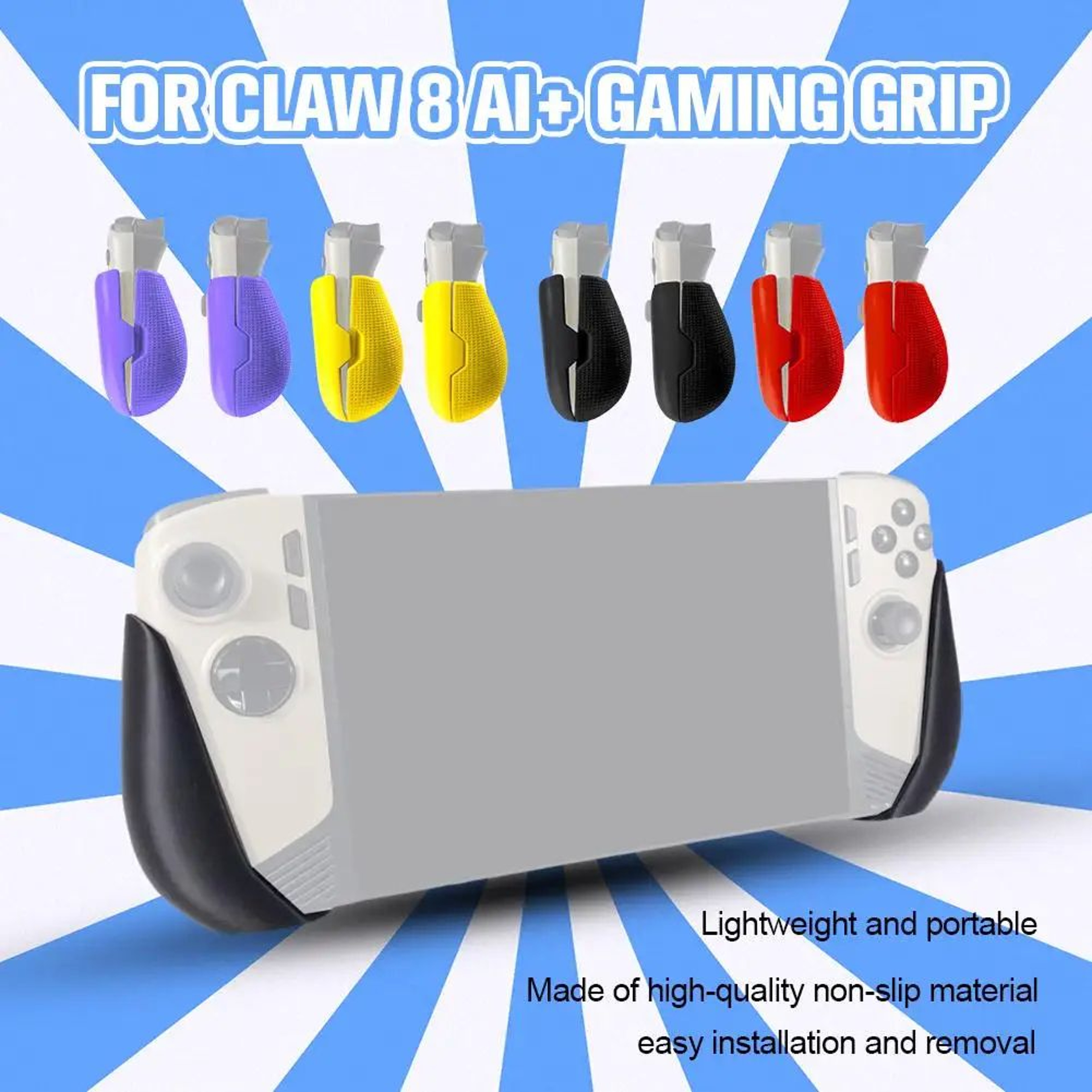 GripForce Ergonomic Handle For MSI Claw 8 AI  Comfort Grip Adapter For Handheld Gaming 2