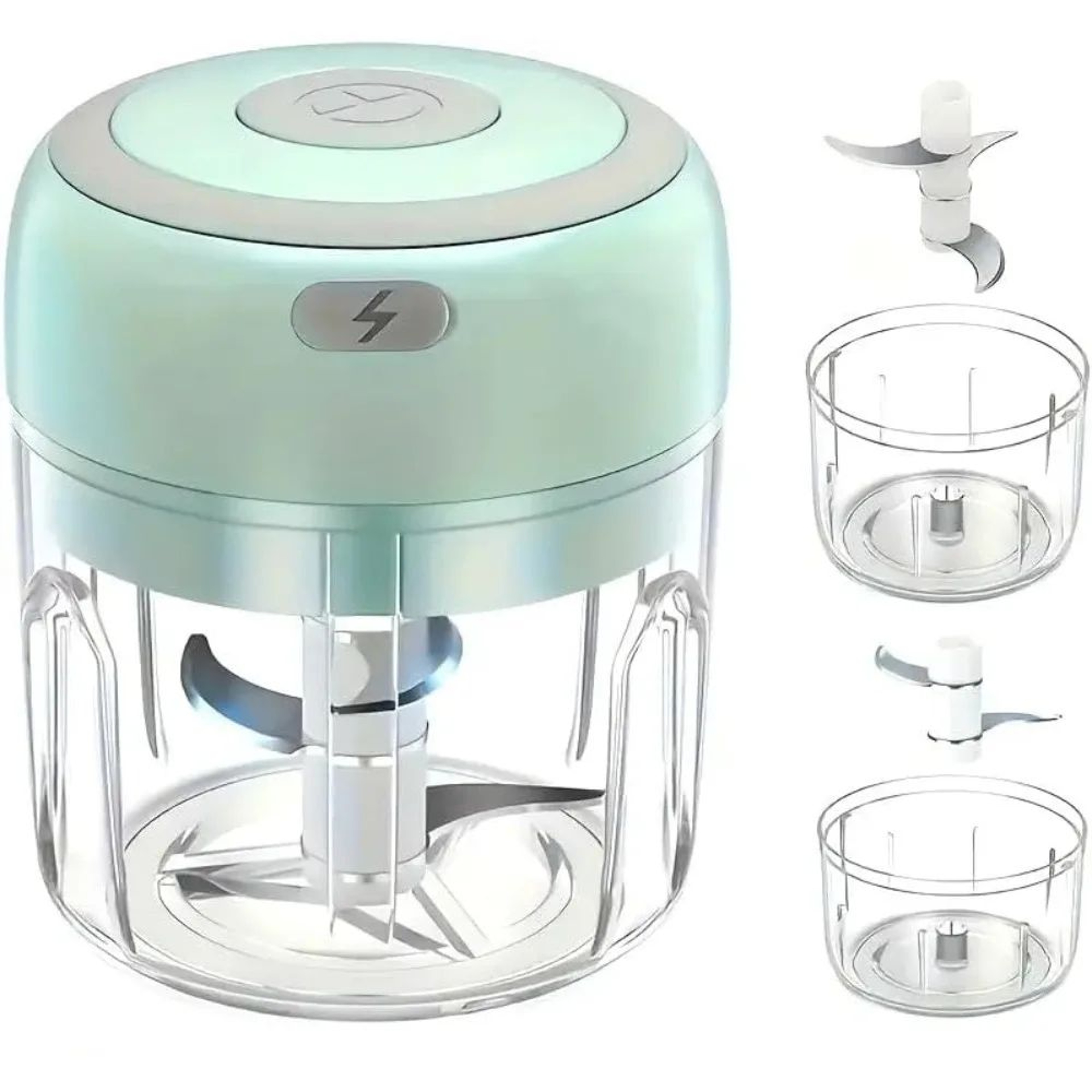 ChopSwift 250ml Electric Garlic Mincer  USB Mini Food Chopper  Portable Vegetable Processor 4