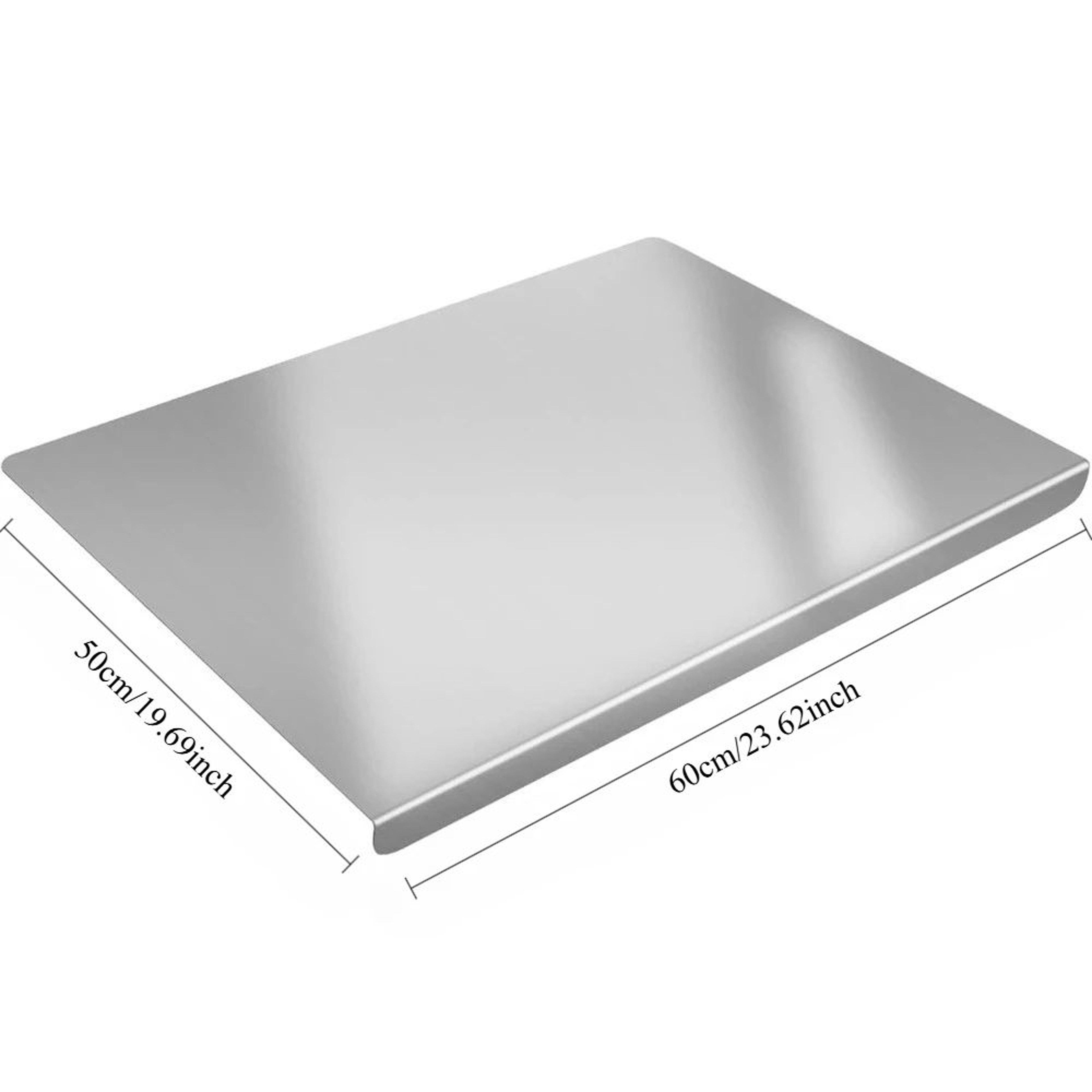 SteelPrep Stainless Steel Cutting Board  Antibacterial MultiUse Kitchen Prep Surface 8
