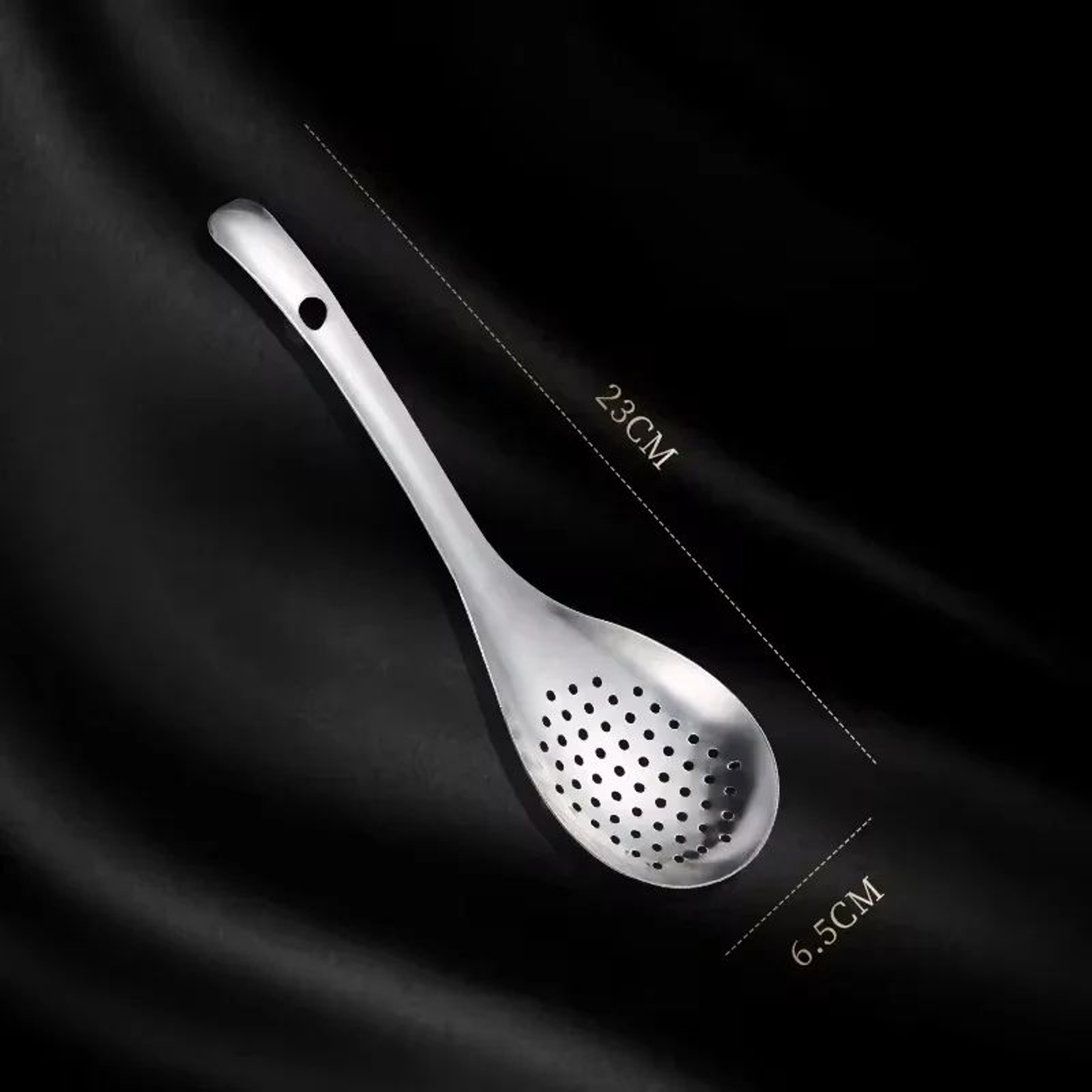 QuickDrain Stainless Steel Colander Spoon  MultiUse Skimmer  Food Strainer For Cooking 7