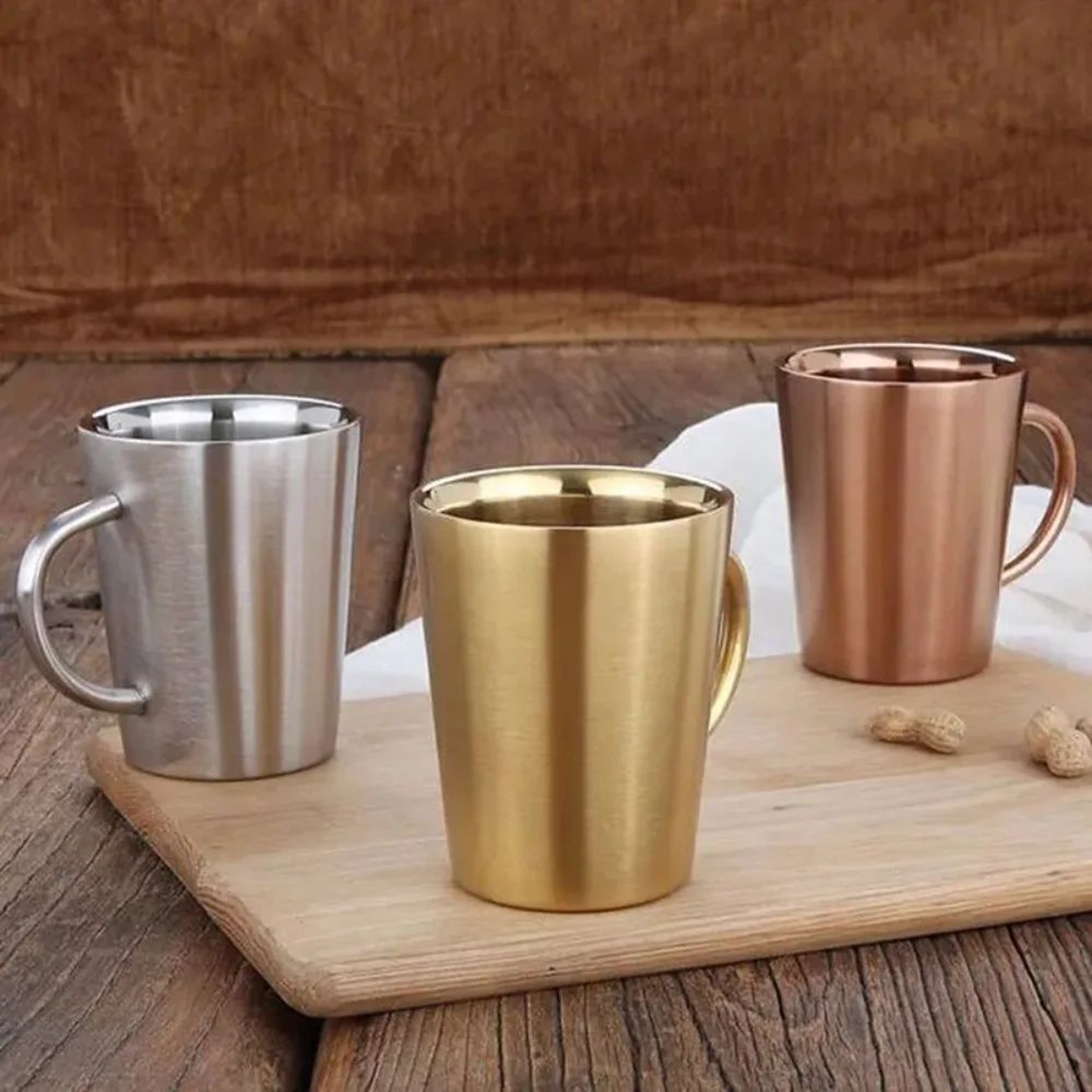 ThermoSip 300ml DoubleWall Stainless Steel Mug  Insulated Coffee  Beer Cup 4