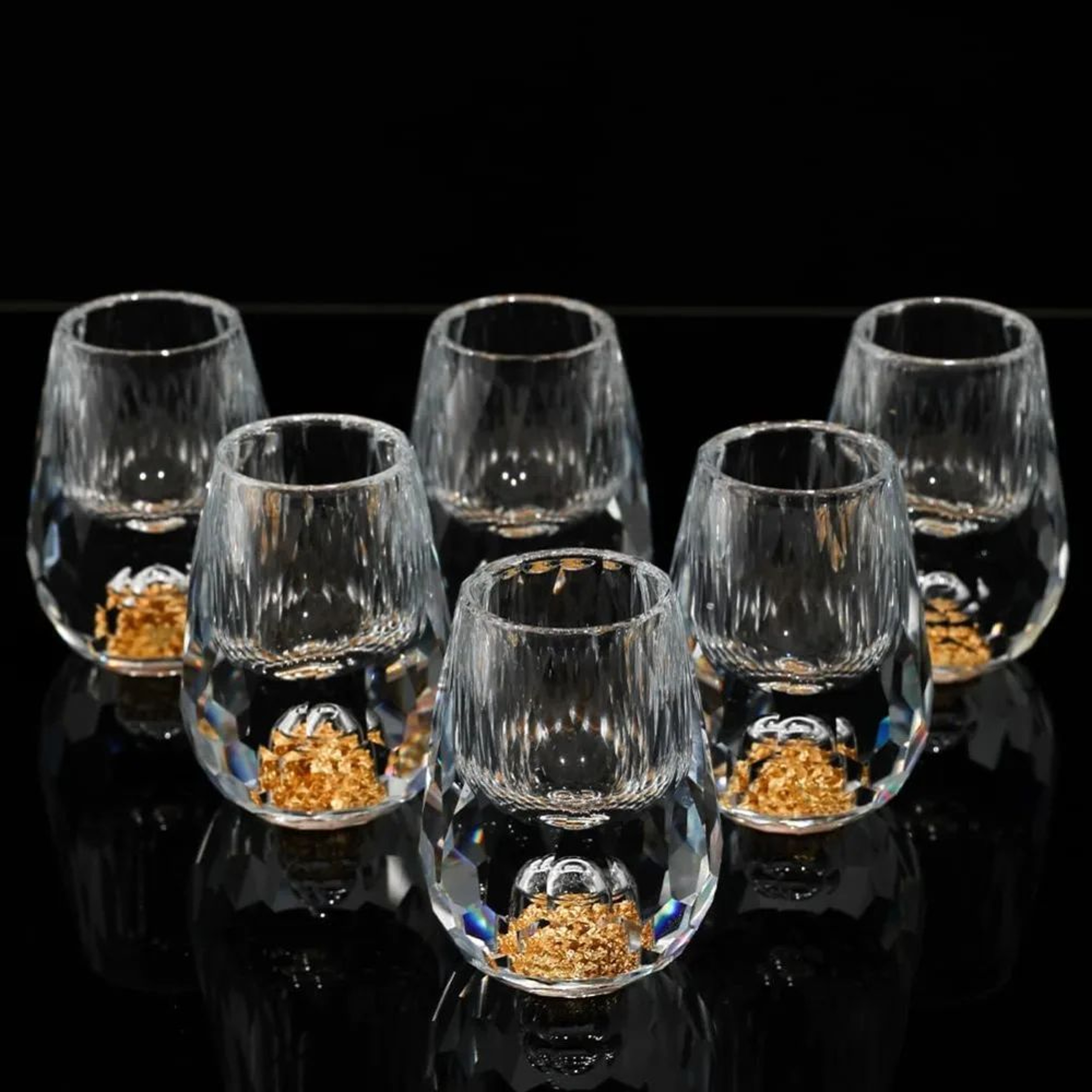 MiniLuxe 15ml Crystal Wine Glass Set Elegant Decorative Drinkware For Celebrations  Display 7