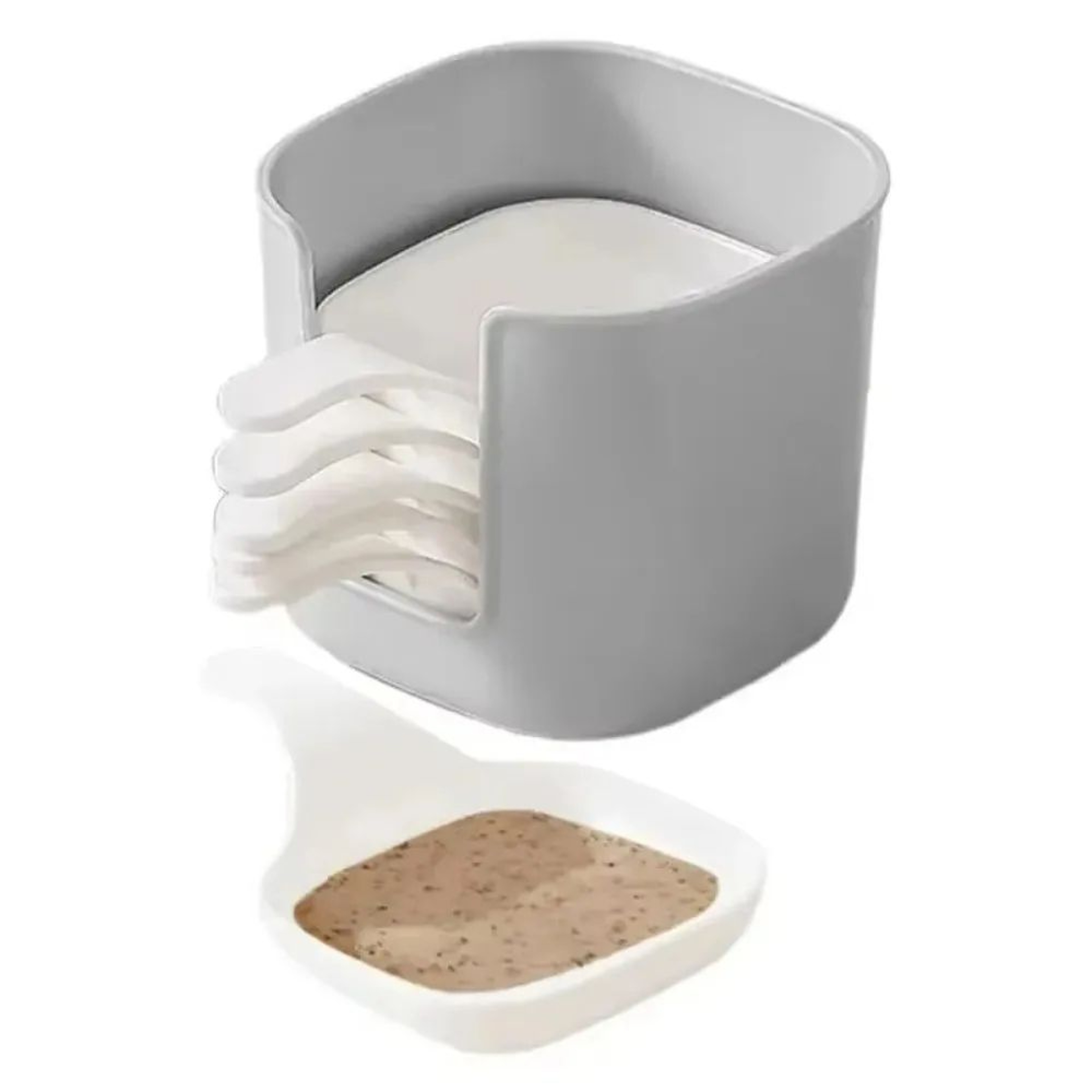 6Pack Stackable Dipping Sauce Bowls With Handles  Compact Condiment  Appetizer Serving Set 0