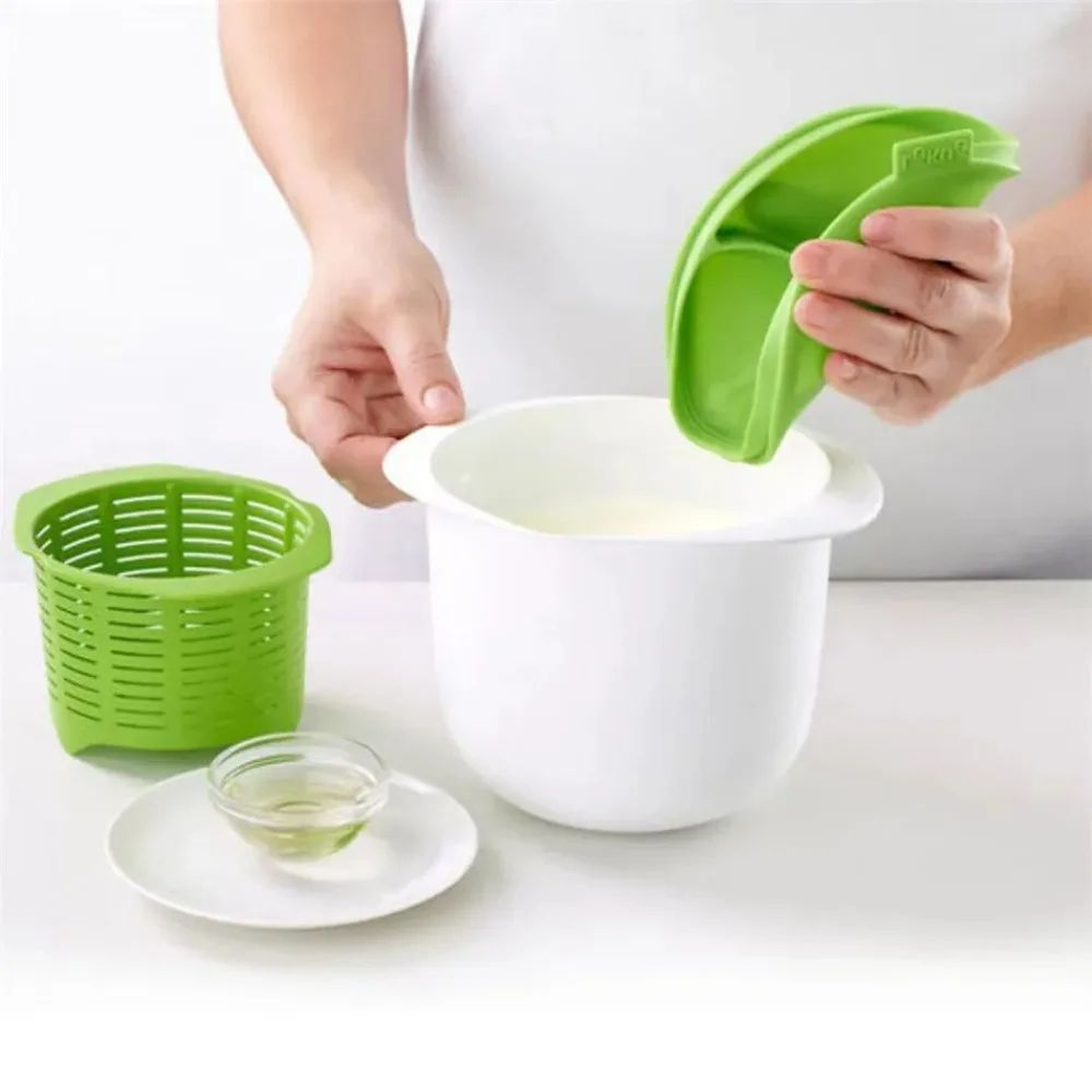 Microwave Cheese Maker Kit  Reusable DIY Fresh Cheese Maker With Whey Draining Filter 1