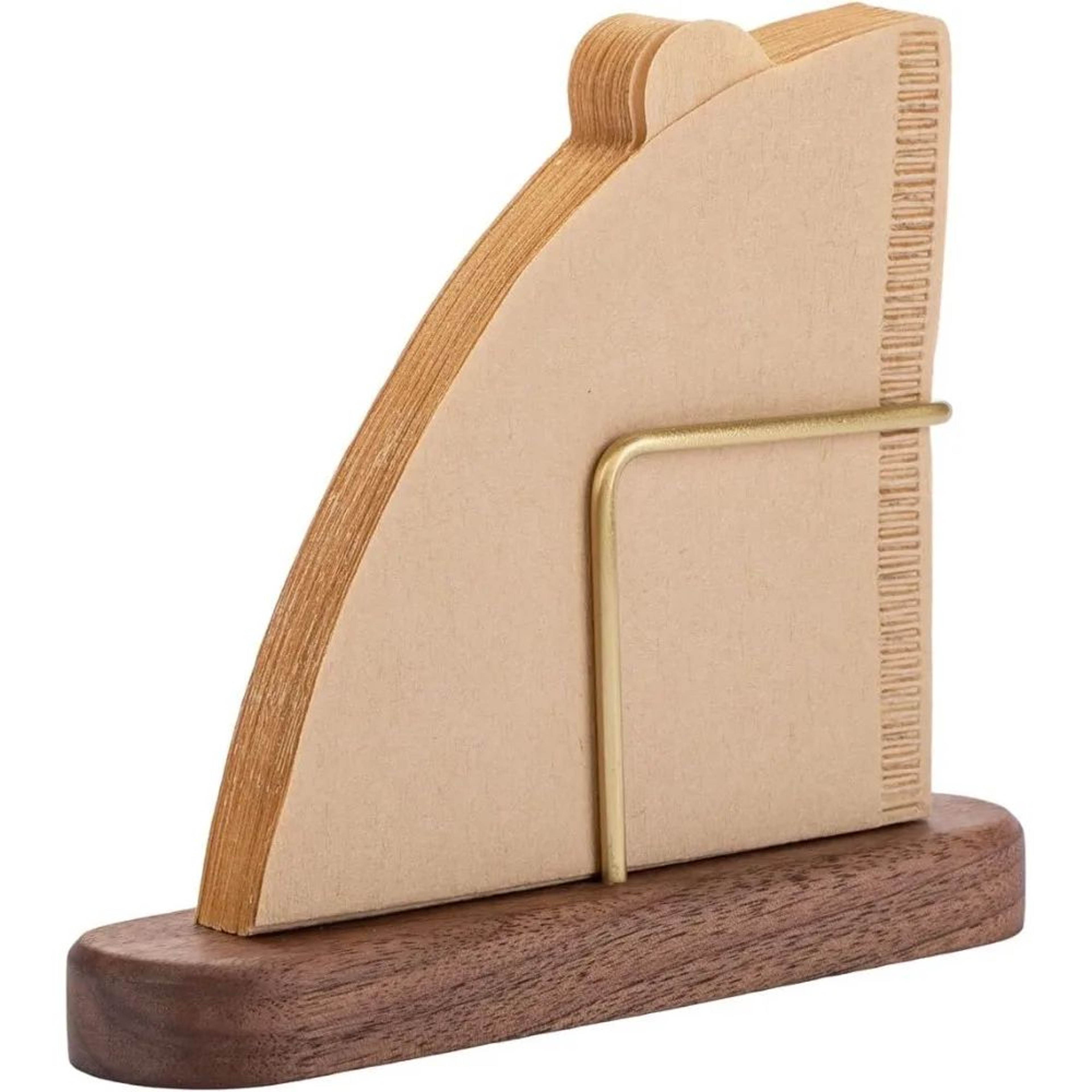 Wooden Coffee Filter Holder For V60  Vertical Cone Filter Storage Stand 0