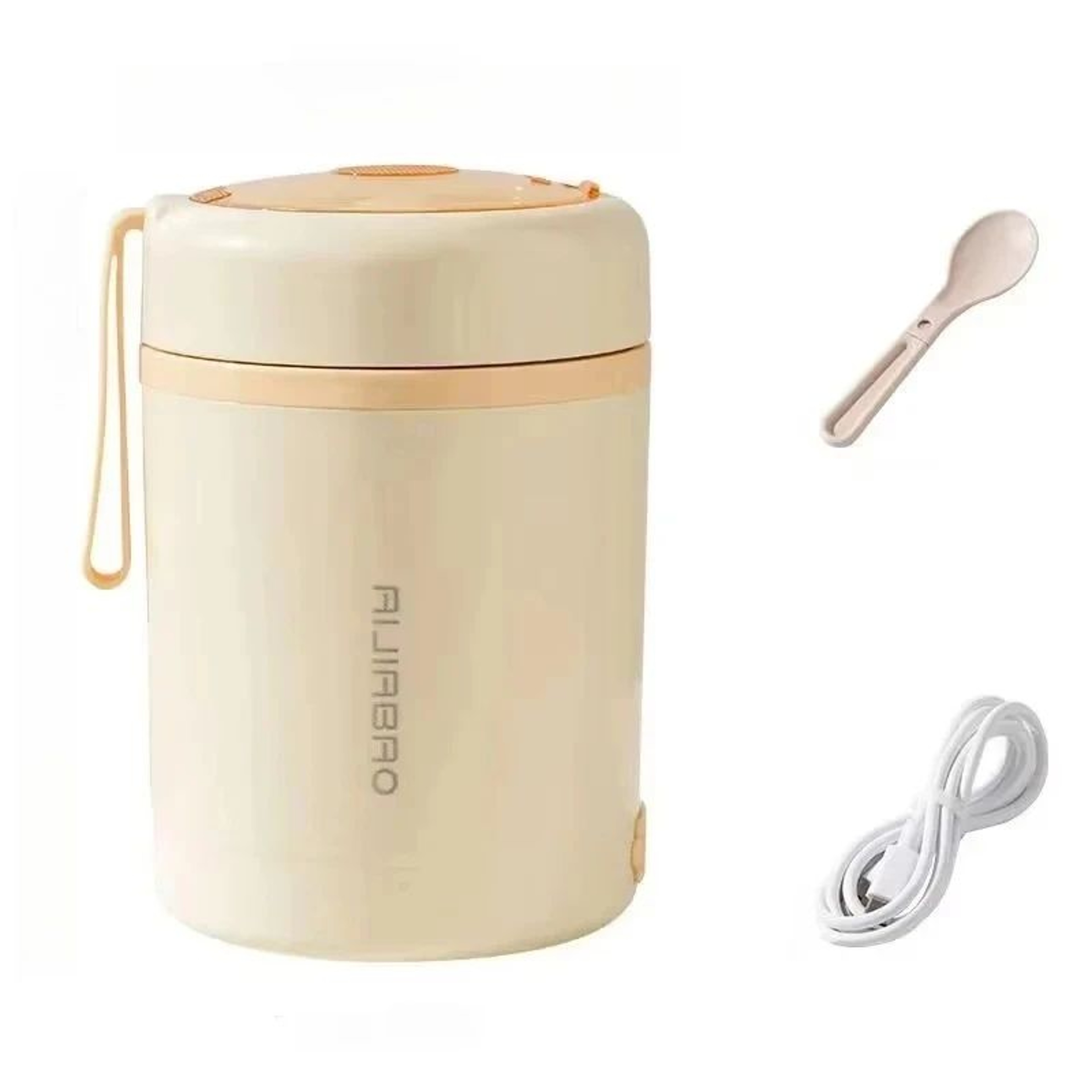 600ml Electric Heating Lunch Box  USB Powered Portable Food Warmer With Stainless Steel Container 5