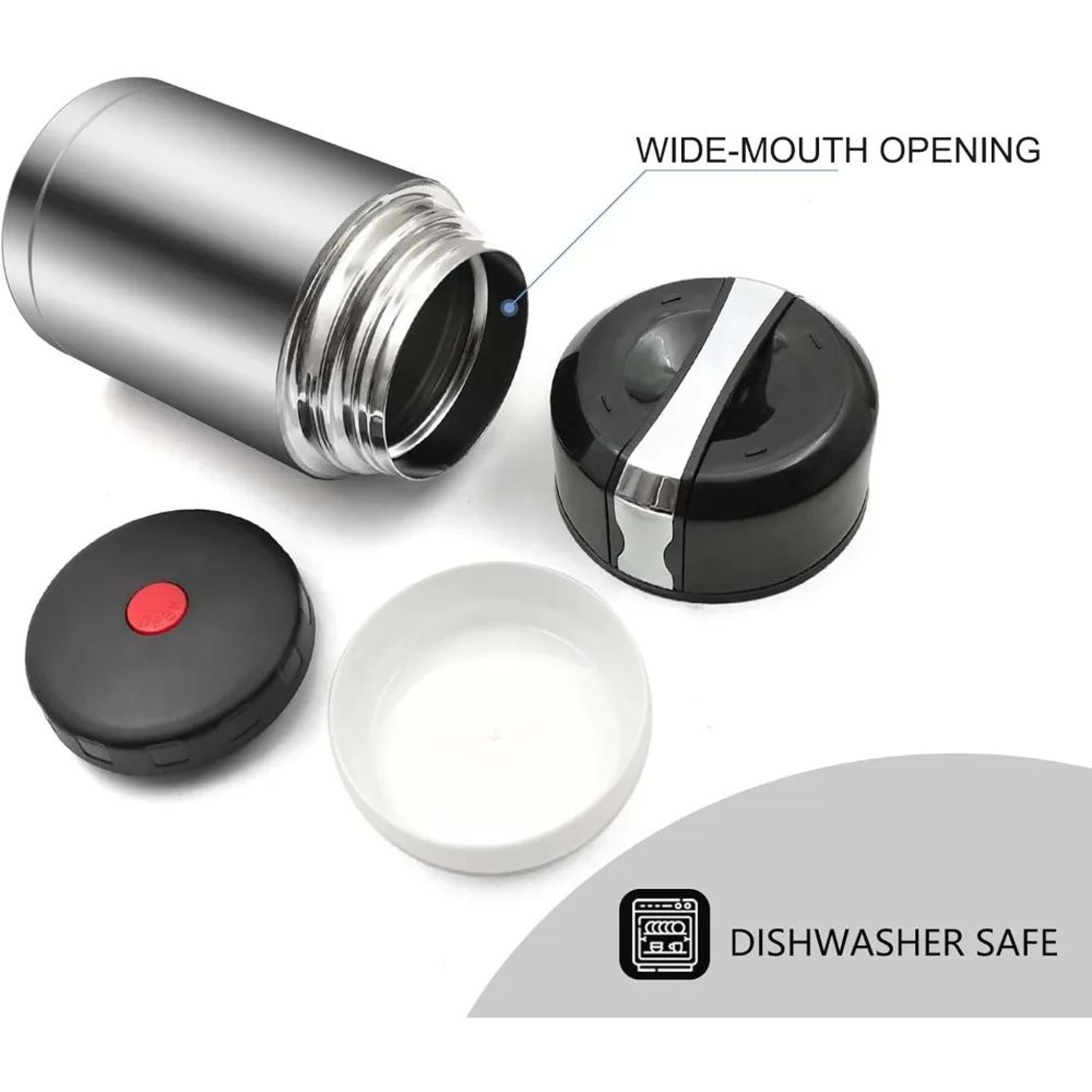 35oz Stainless Steel Soup Thermos  Vacuum Insulated LeakProof Food Container For Hot  Cold Meals 1
