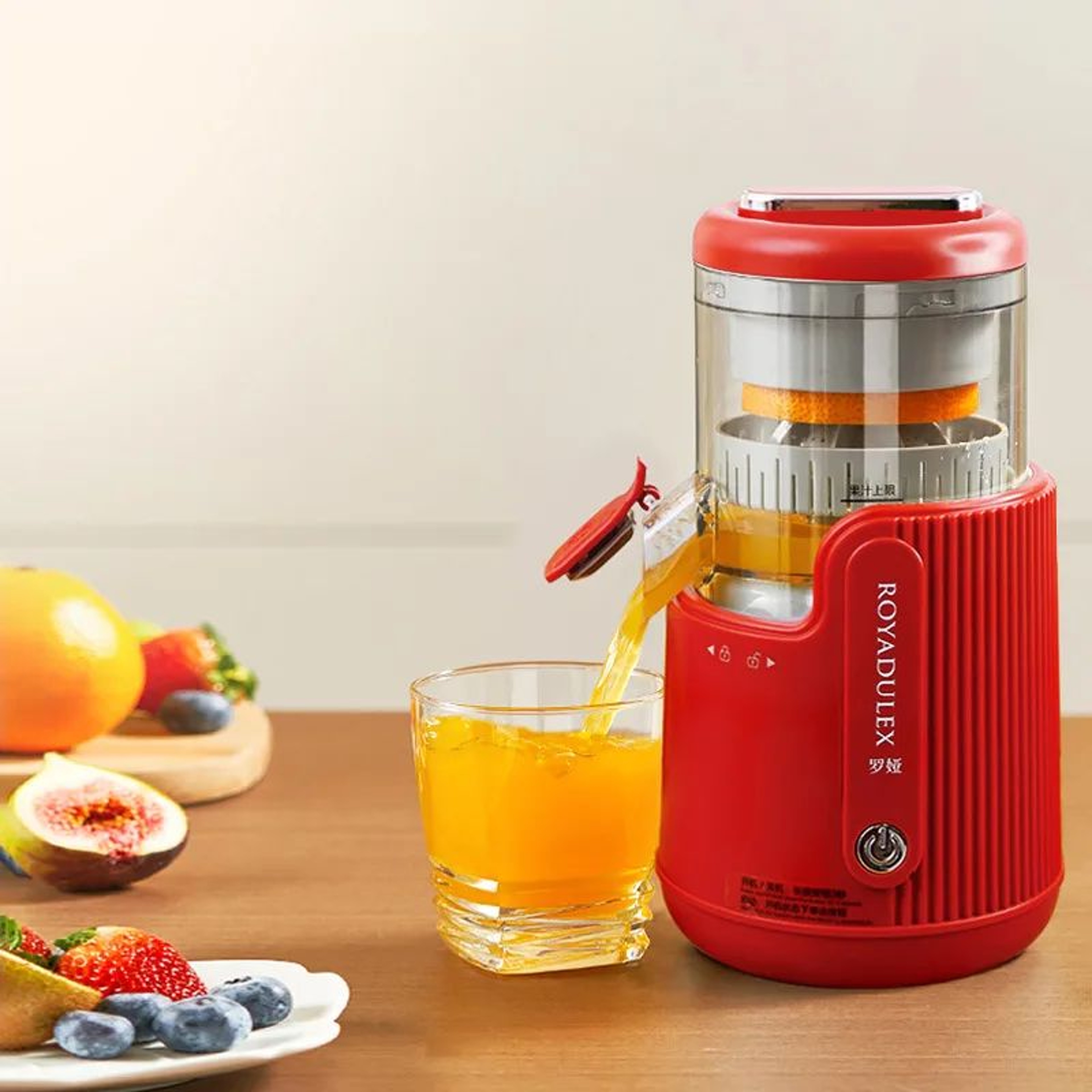 LargeDiameter Orange Juicer With Pulp Separator  Manual Citrus  Fruit Juicing Machine 4