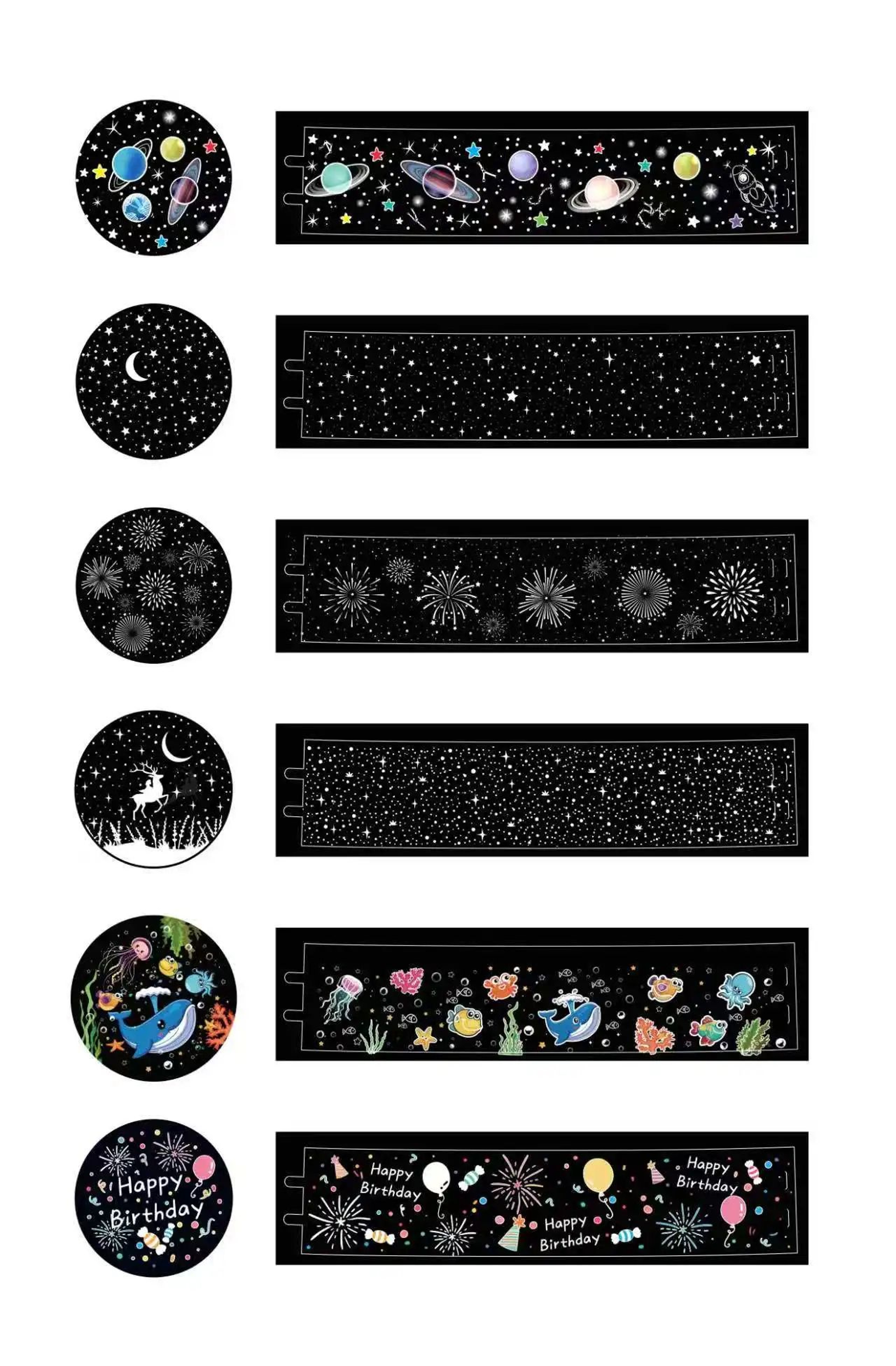 Rotating Star Projector Night Light Rechargeable Bedroom Lamp With Film Sheets For Kids And Home At 4