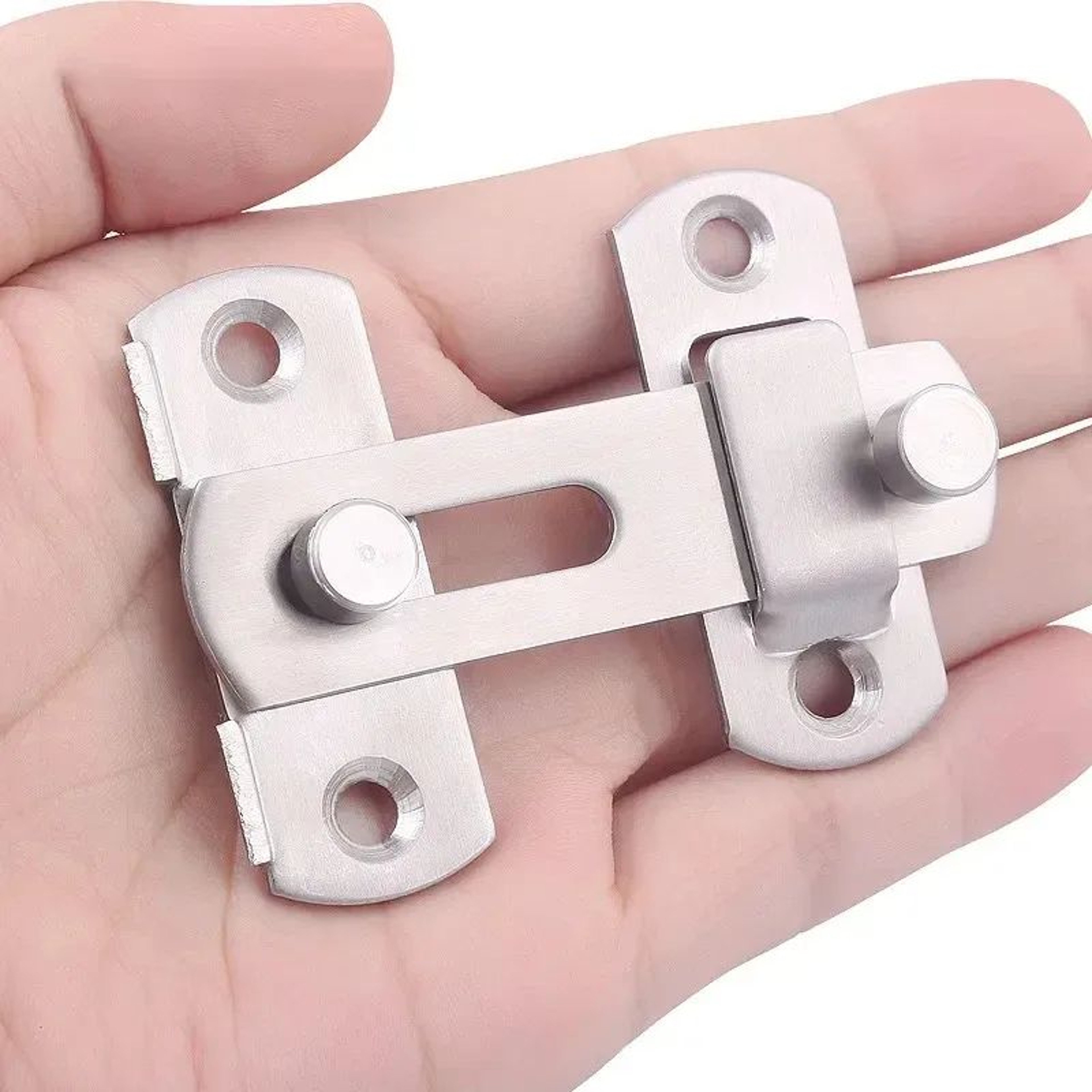 Stainless Steel Barn Door Lock  Sliding Door Latch With 0180 Flip For Bathrooms Garages  Pet Doors 5