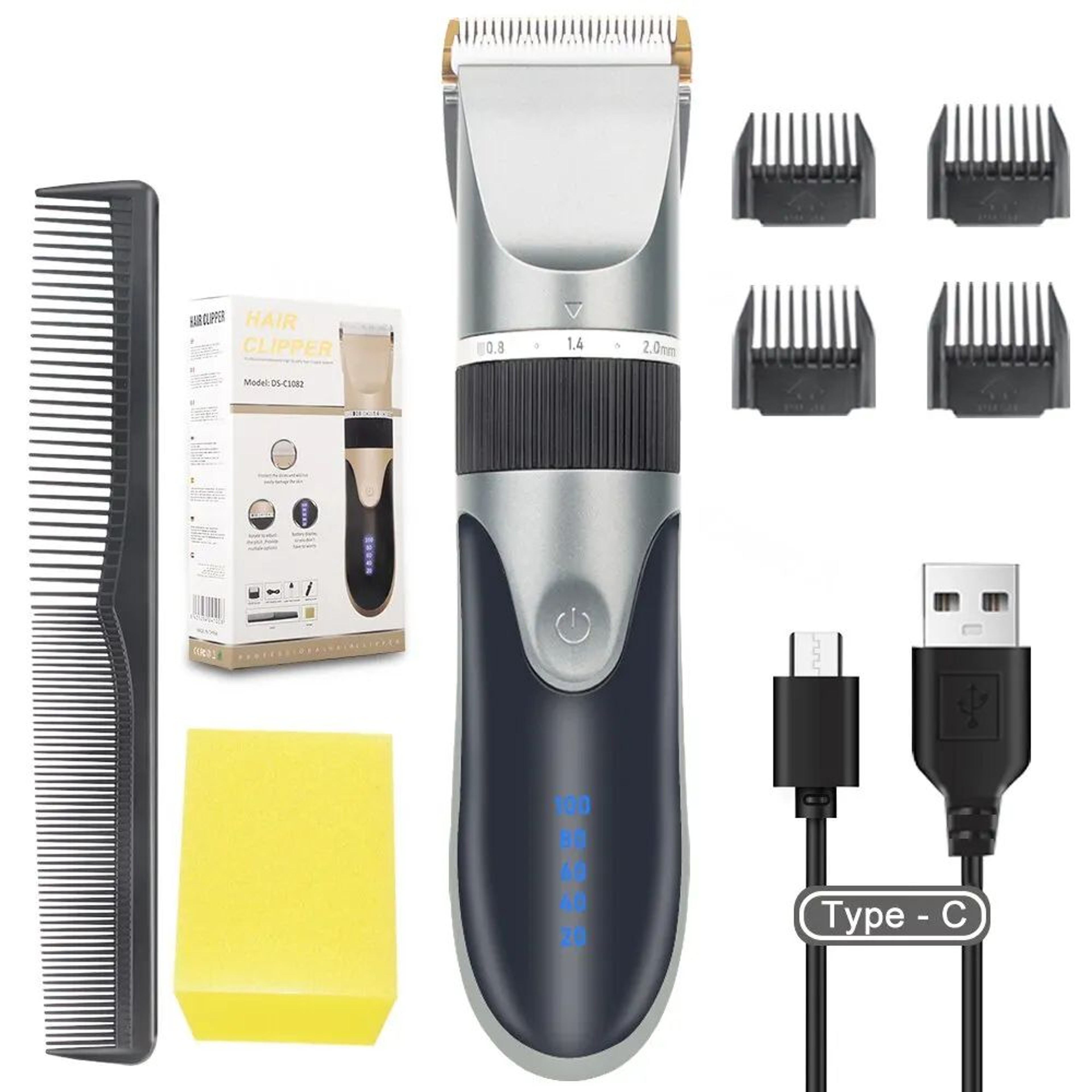 Professional Cordless Hair Clipper  Electric Hair Clipper With Precision Blades For Men Kids  Home  2