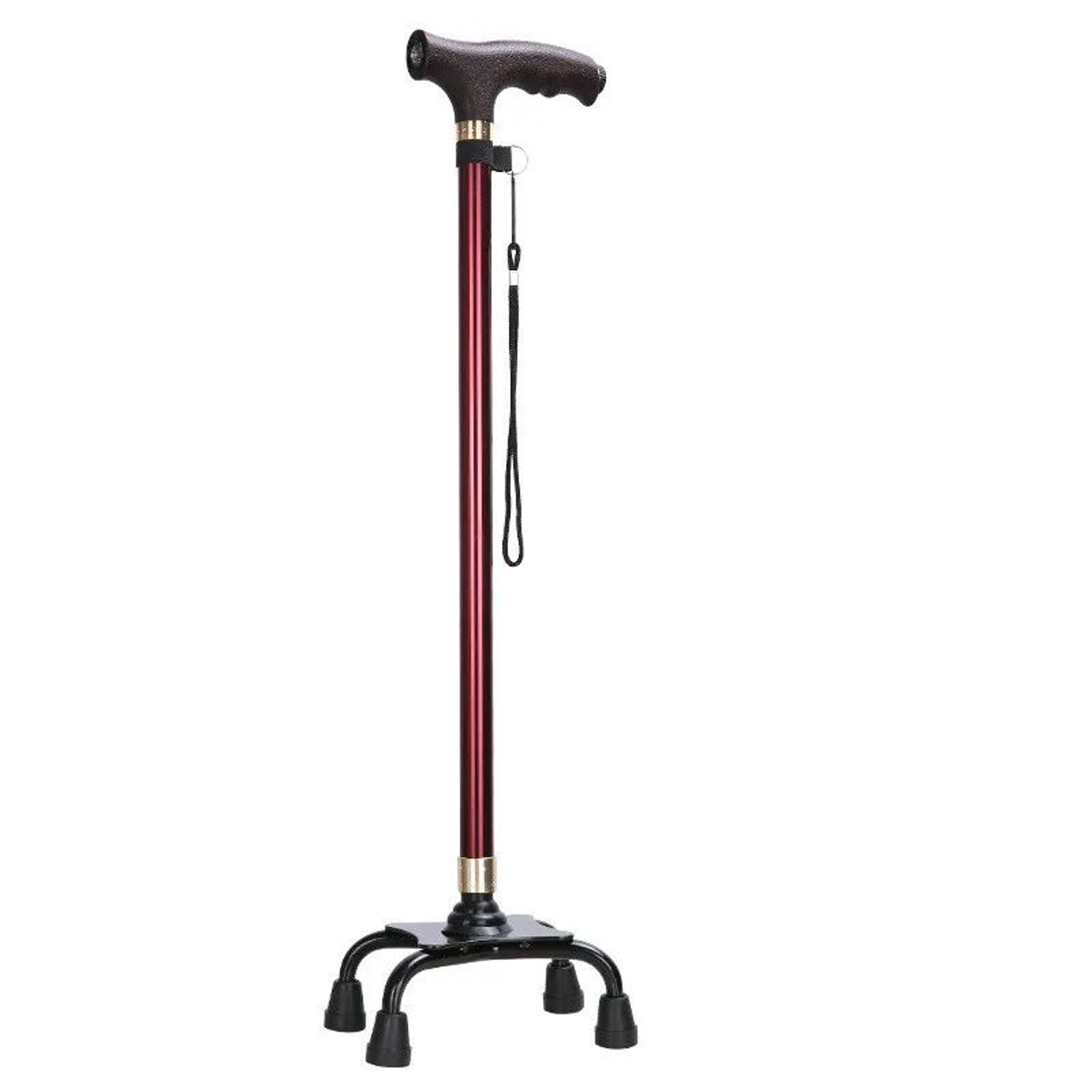 Adjustable NonSlip Walking Cane With LED Light  Lightweight Aluminum Support Stick For Seniors 9