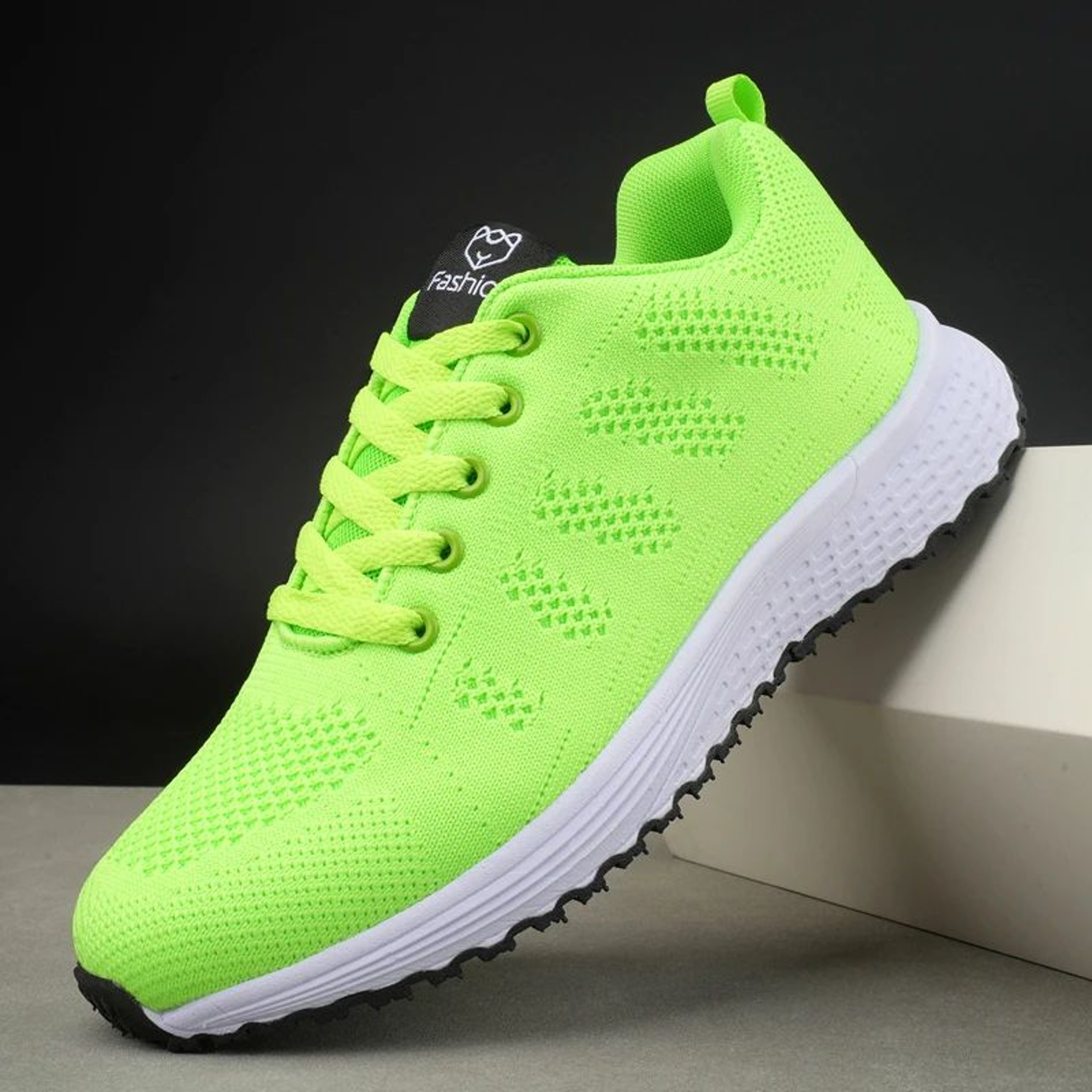 Women Breathable Knit Sneakers  Lightweight LaceUp Walking Shoes For Everyday Comfort 2
