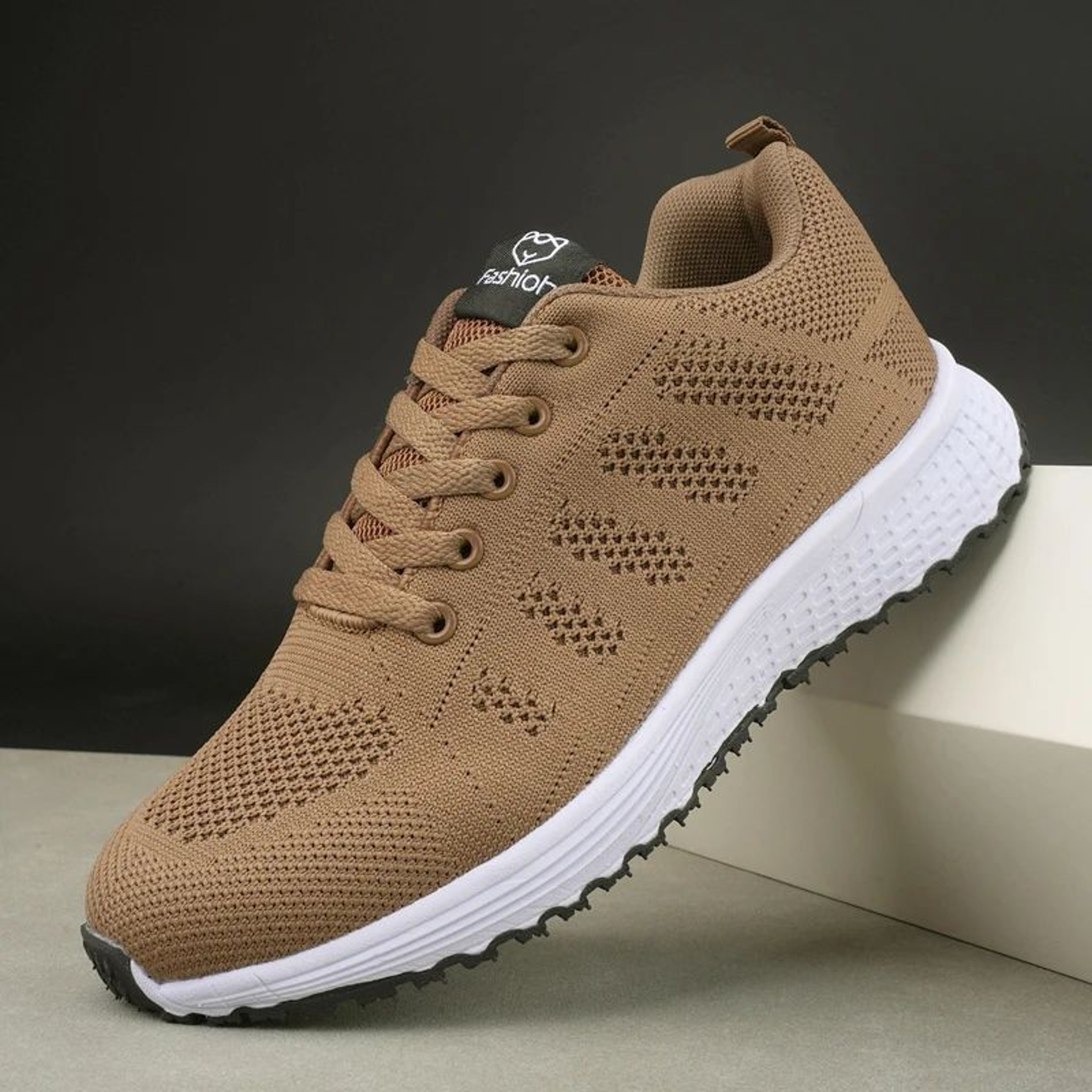 Women Breathable Knit Sneakers  Lightweight LaceUp Walking Shoes For Everyday Comfort 7