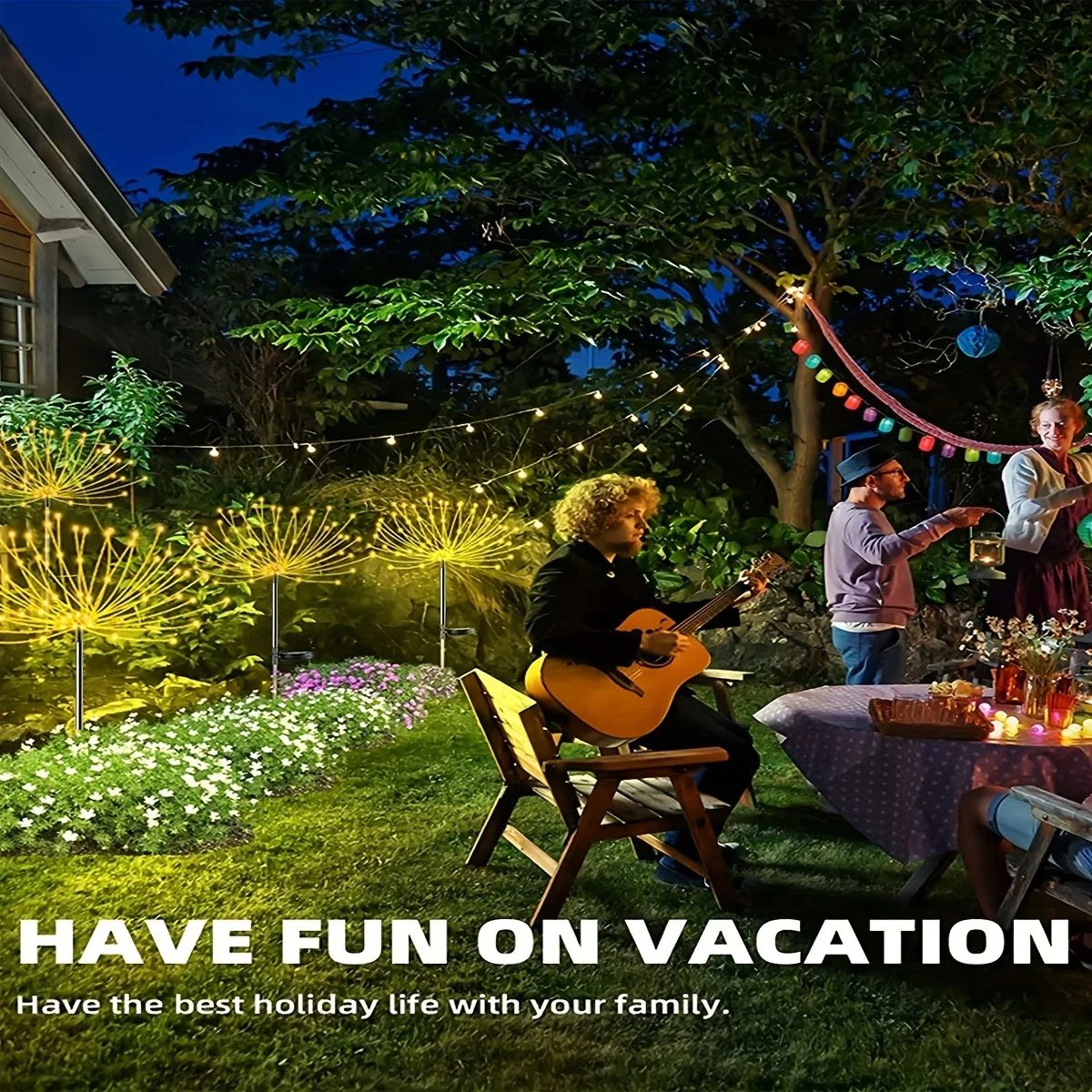 Solar Firework Garden Light  Outdoor Solar Garden Lights With IP65 Waterproof LED Sparkler Decorati 2