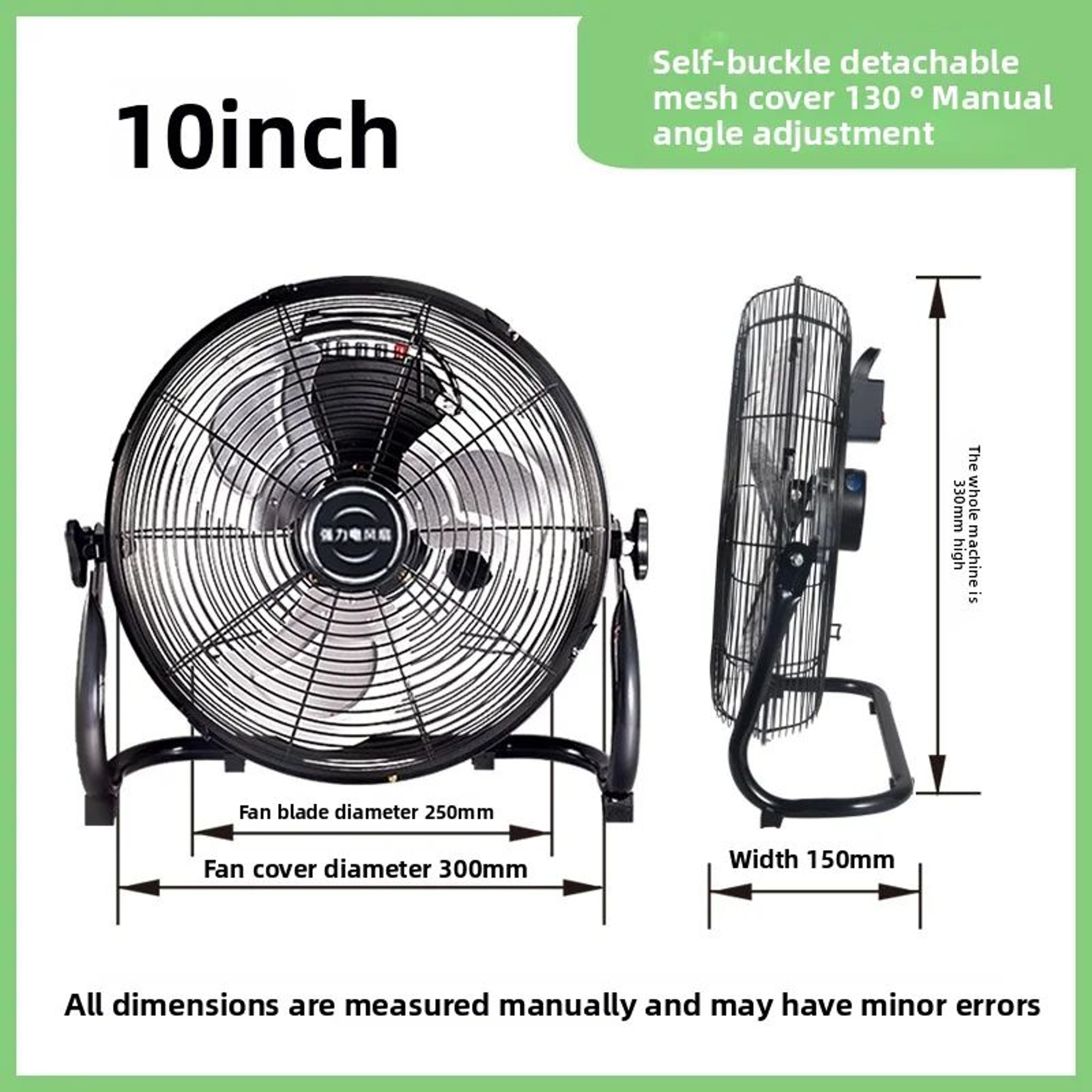 HighPower Pedestal Floor Fan  Quiet Standing Fan For Home  Industrial Use With HeavyDuty Airflow 6