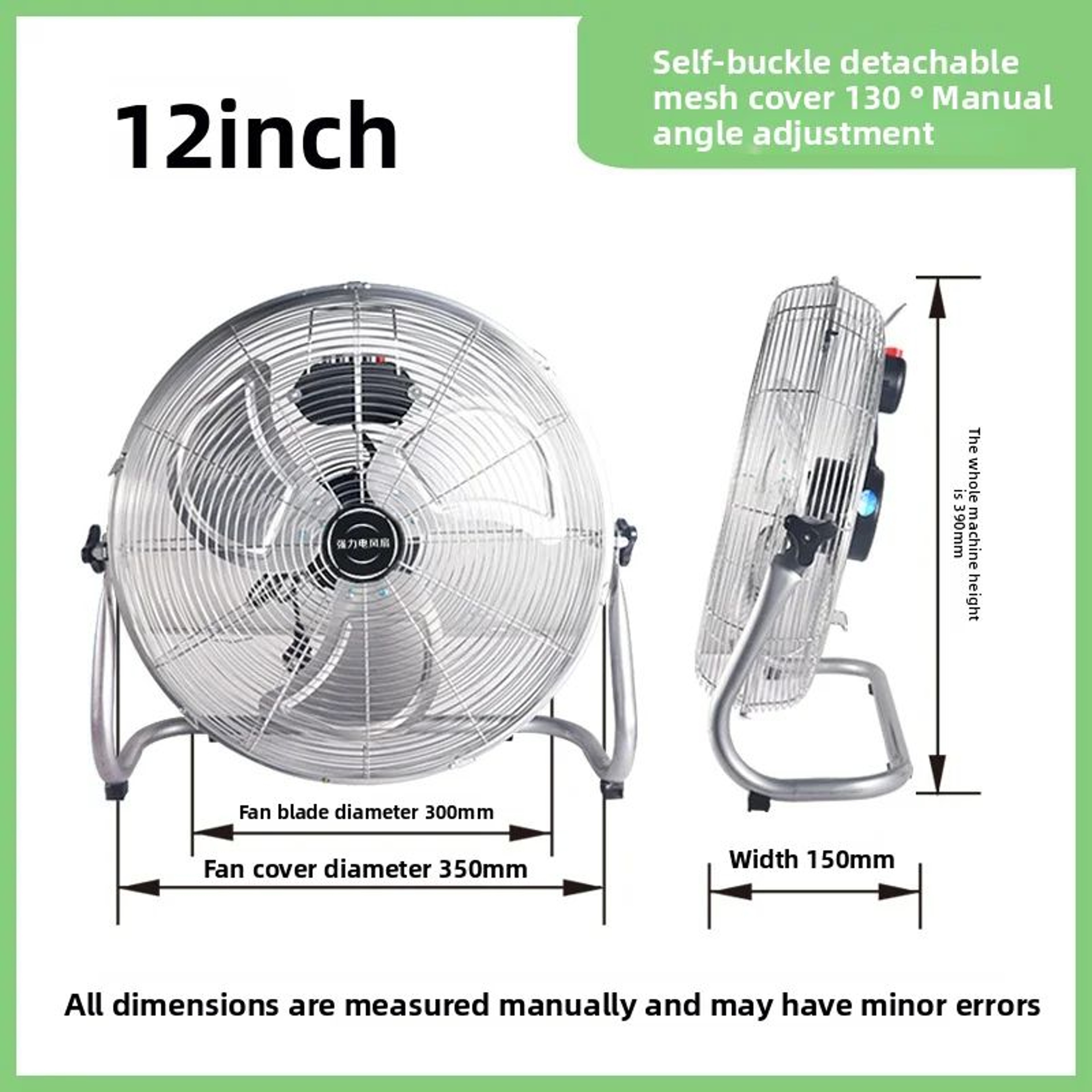HighPower Pedestal Floor Fan  Quiet Standing Fan For Home  Industrial Use With HeavyDuty Airflow 11