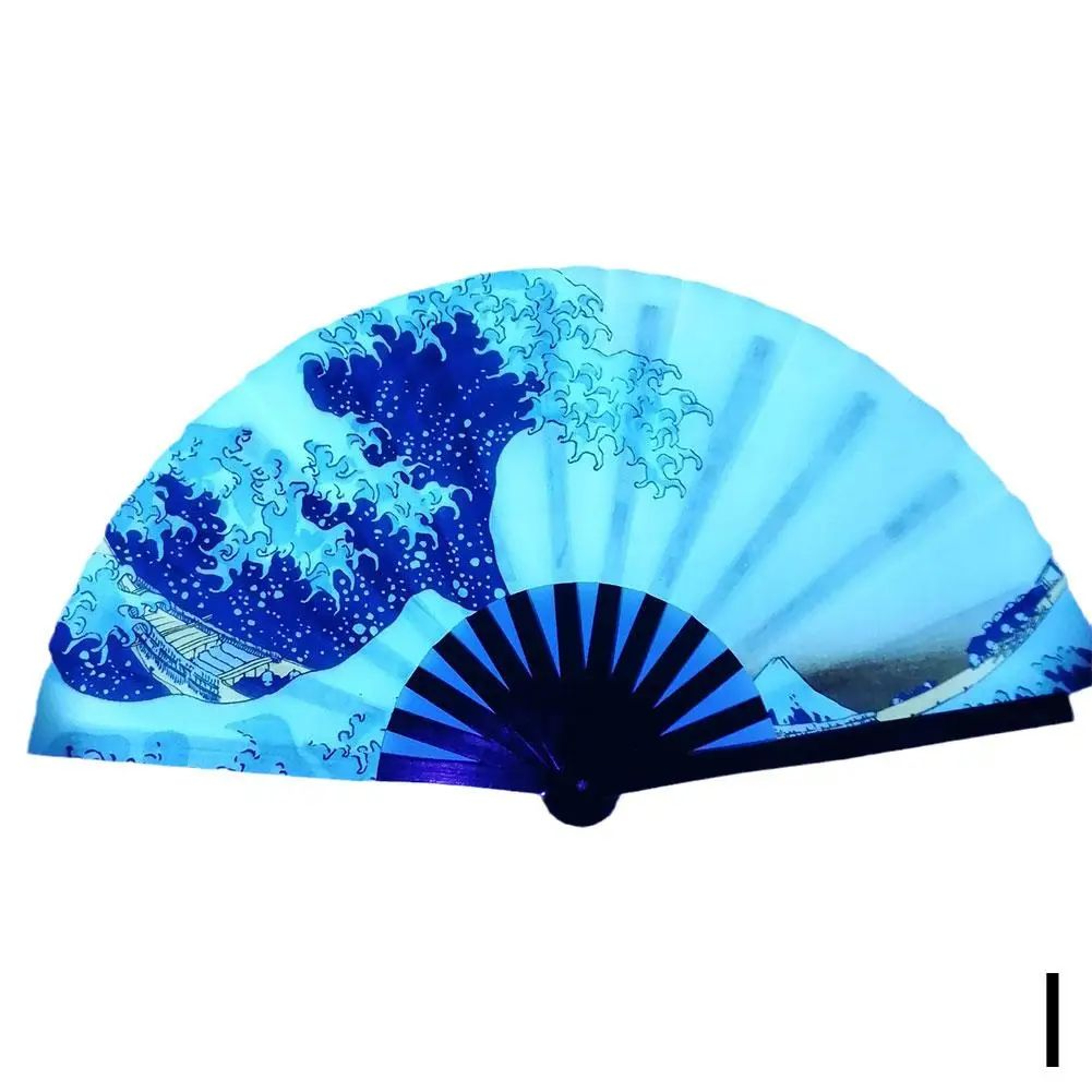 Foldable Rave Hand Fan  Colorful Rave Fan With Reflective Gradient Design For Festivals  Dance 14