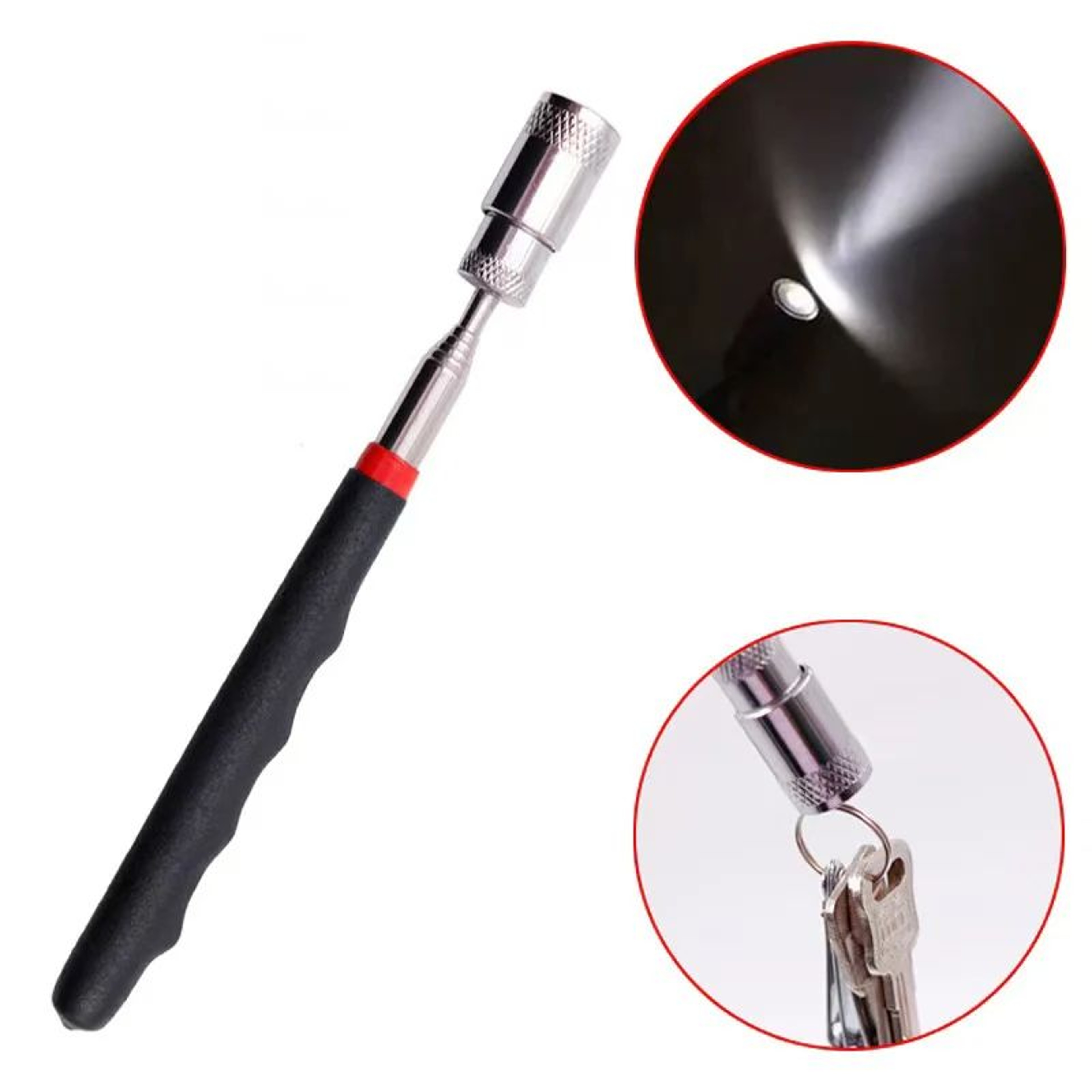 LED Telescopic Magnetic Pickup Pen  Portable Magnetic Pickup Tool For Nuts Bolts  Tight Spaces 3