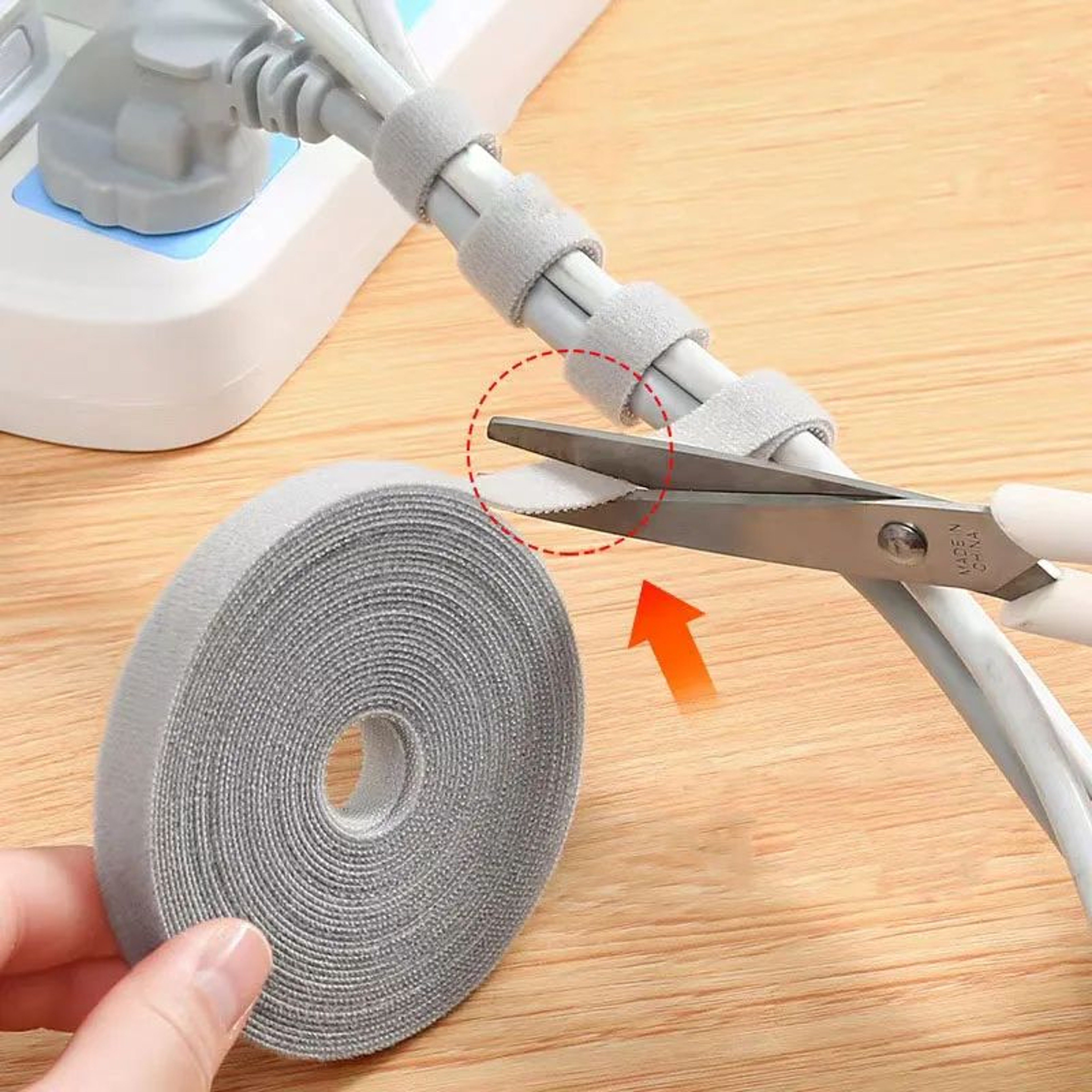 Flexible Cable Organizer Tape  Reusable Cable Organizer For Clean Desk  Cord Management 15M 1
