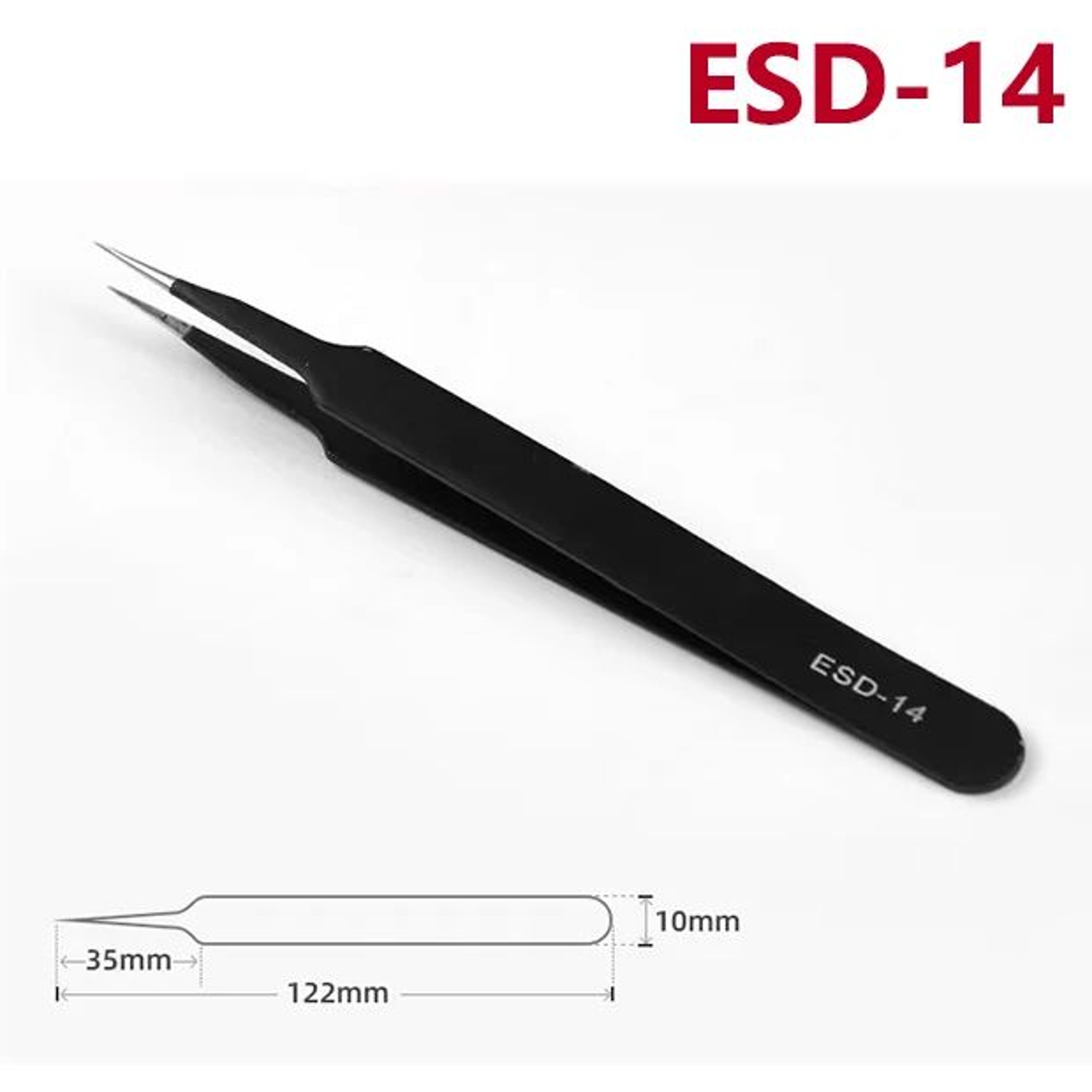ESD Precision Tweezers Set  AntiStatic Precision Tweezers For Electronics Repair  Craft Work 11