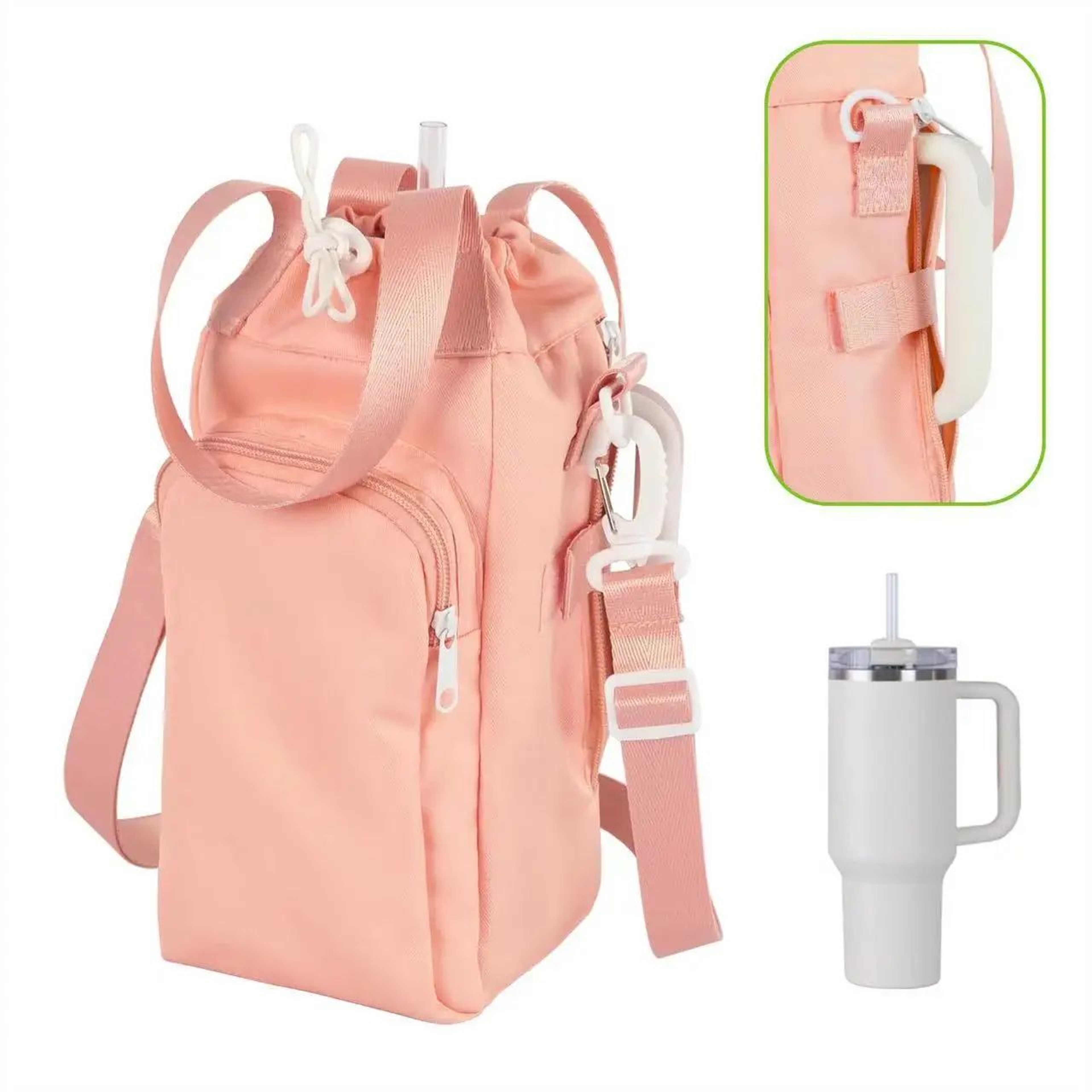 Waterproof Insulated Water Bottle Pouch  Durable Thermos Holder With Adjustable Strap For Outdoor T 2