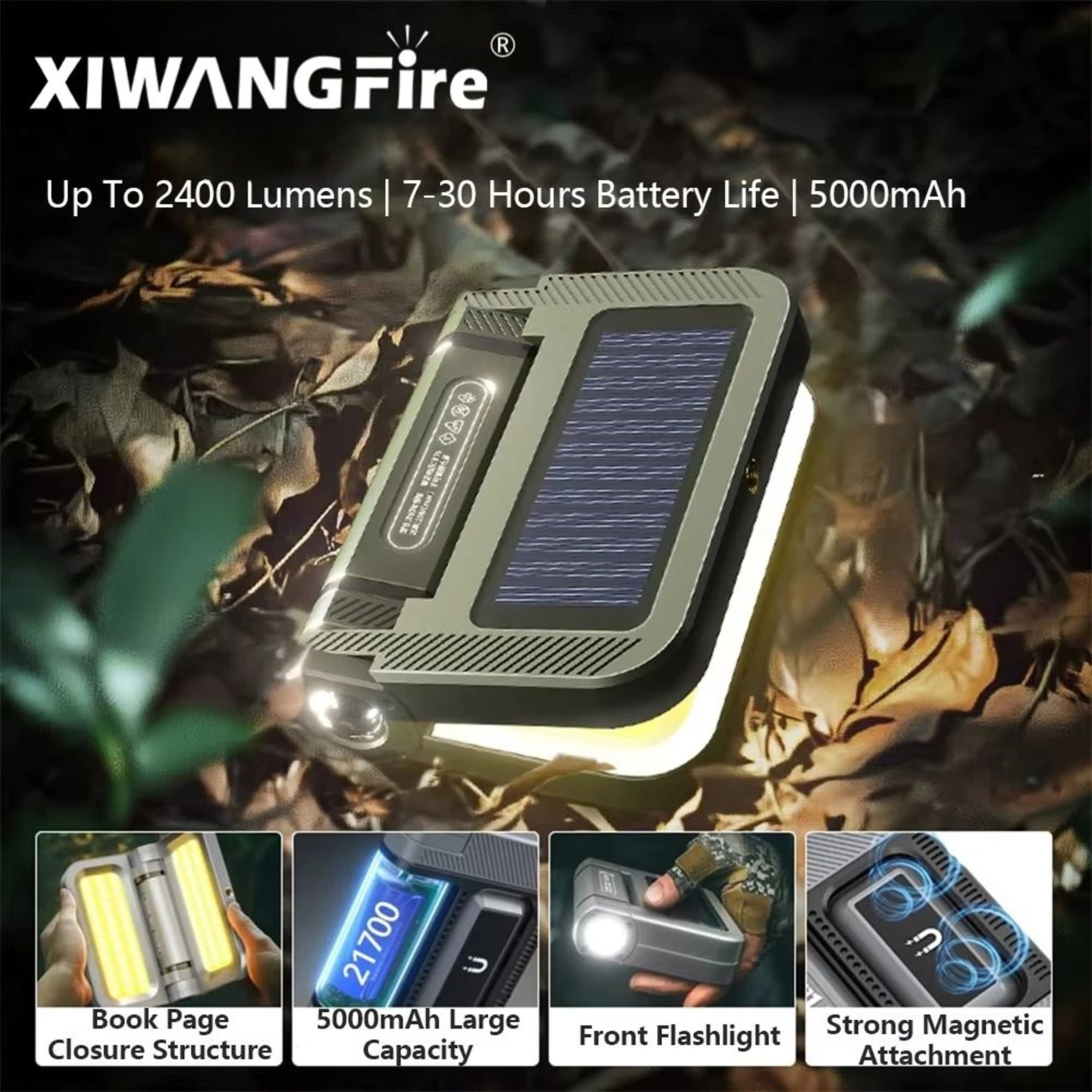 LED Camping Light 2000LM  Portable Rechargeable Waterproof Lantern For Outdoor  Emergency Use 0