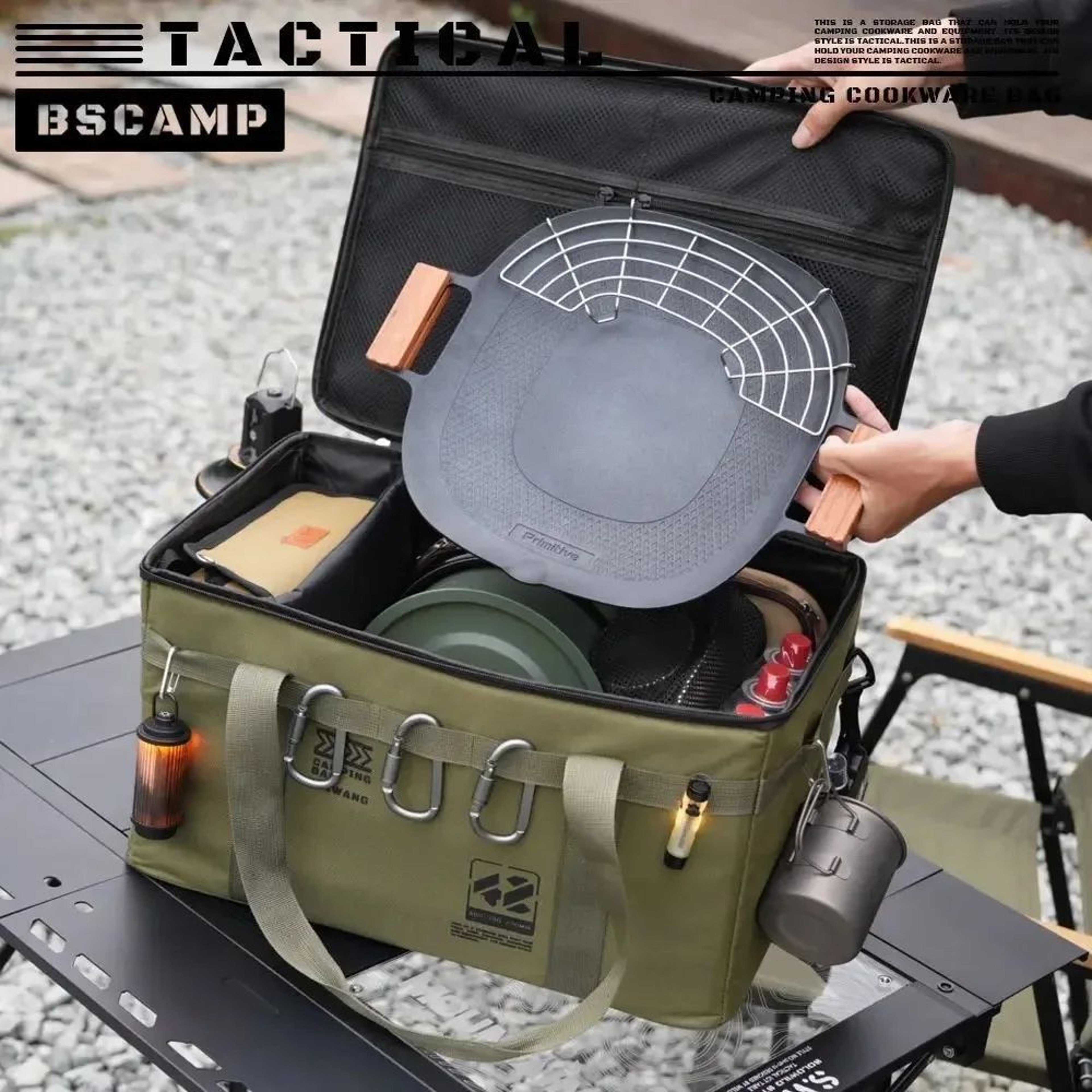 Outdoor Storage Bag  Large Capacity Folding Camping Storage Box Waterproof  Portable 2