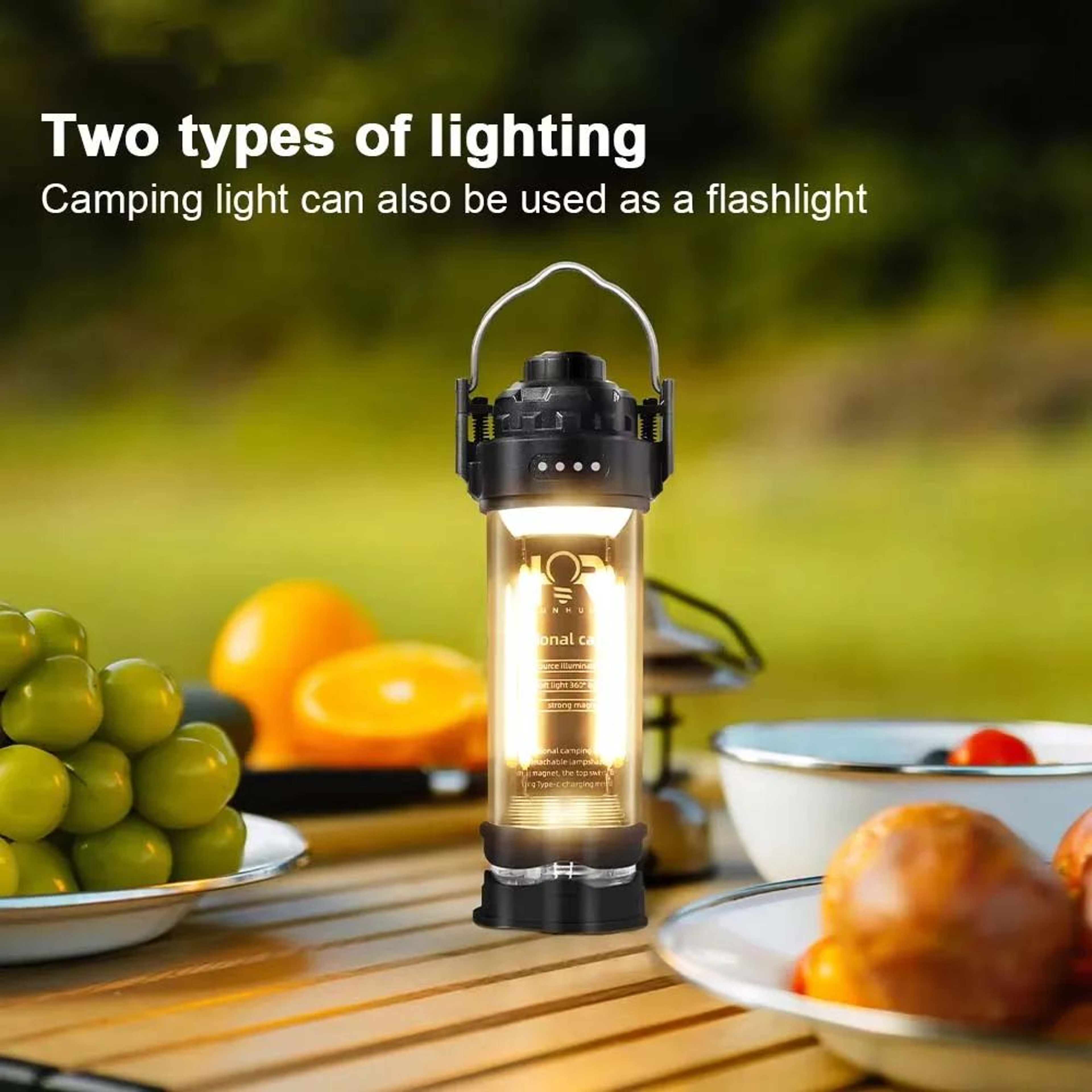 DOTWISE Retro Camping Lantern 3000mAh Waterproof Portable Tent Light 2