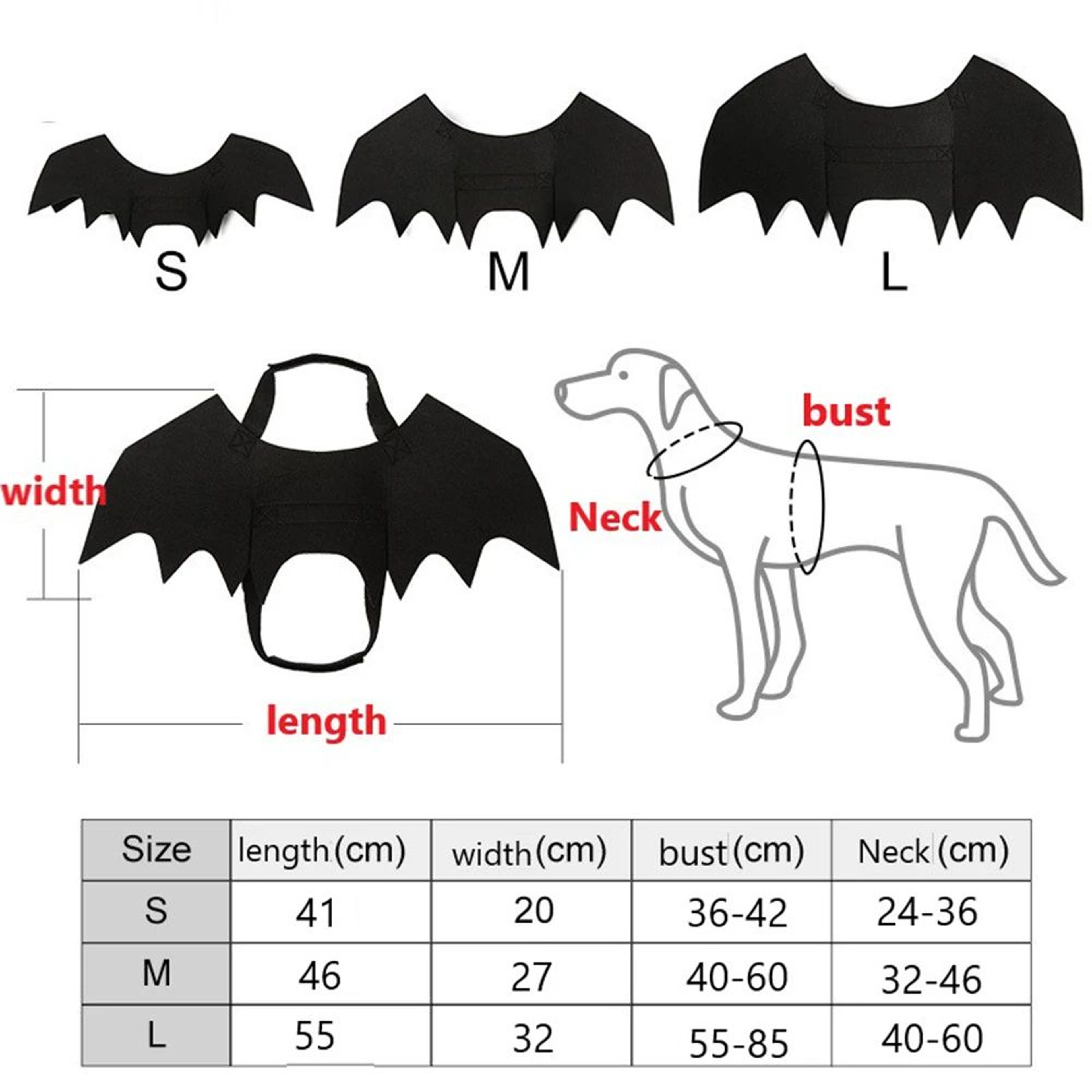 Spooky Wings Pet Costume  Halloween Pet Costume With Bat Wings  Spider Harness For Cats And Dogs 5