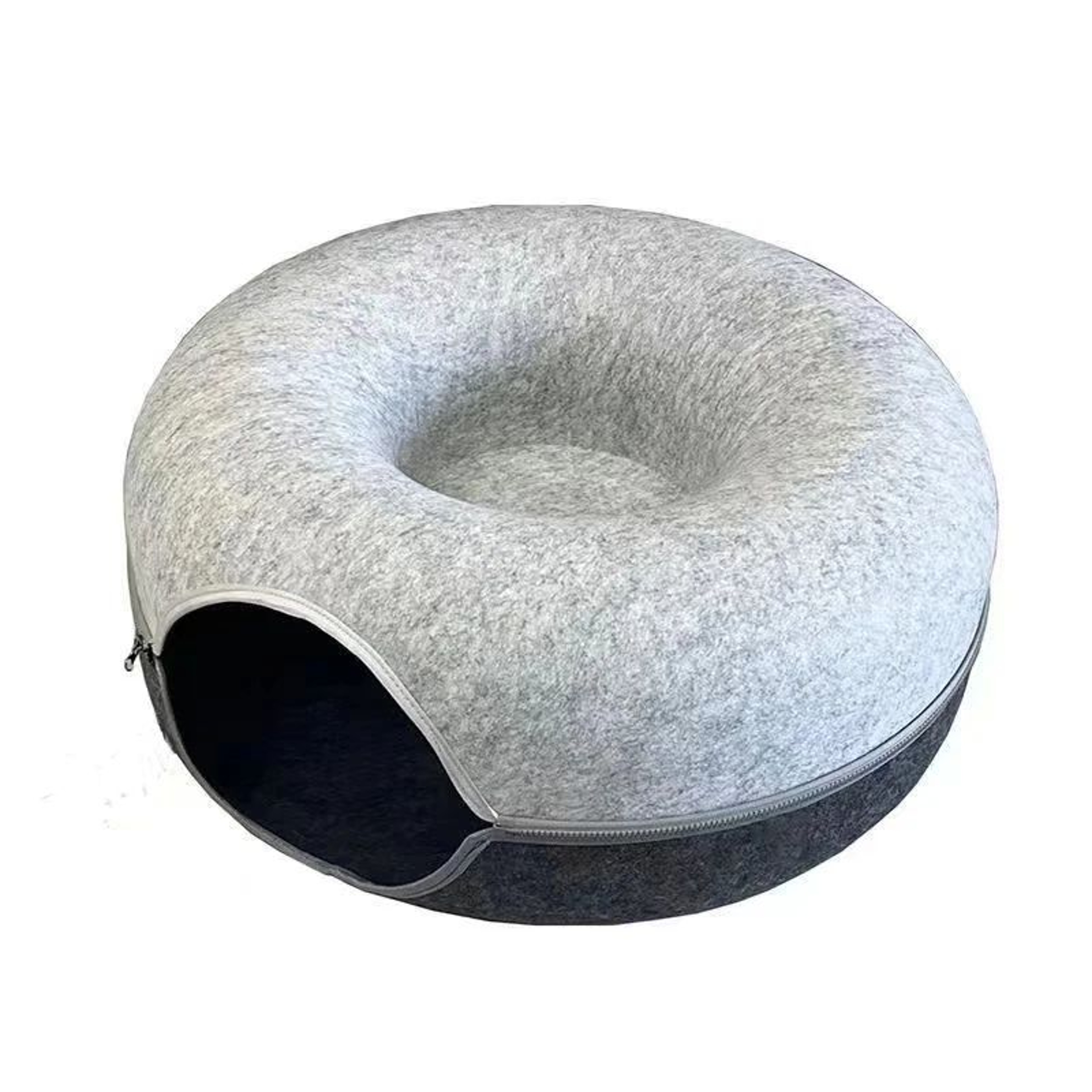 CozyLoop Play Tunnel Bed  Cat Tunnel Toy  Donut Bed For Indoor Cats And Small Pets 5