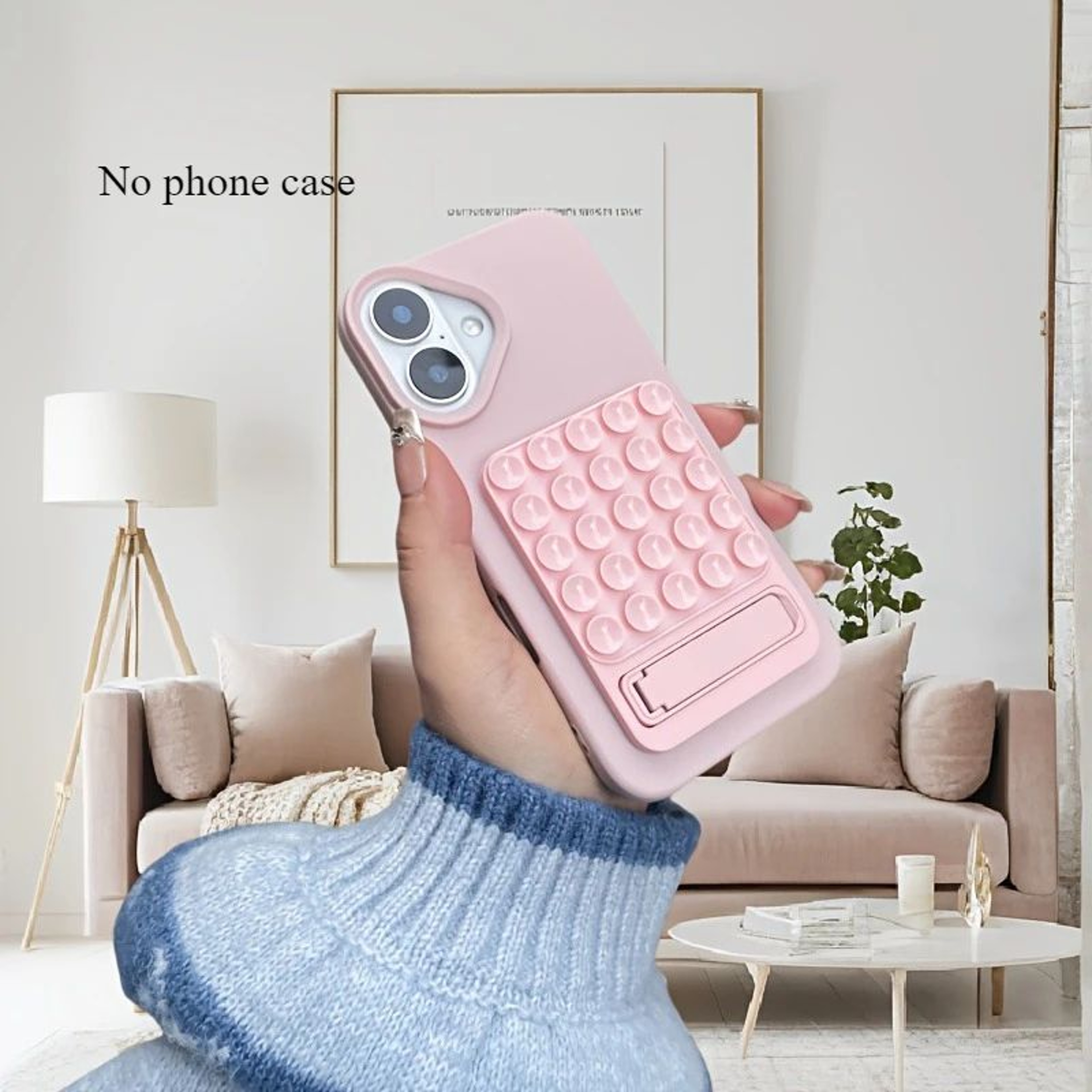FlexHold Silicone Suction Cup Phone Stand  Foldable Desktop Phone Holder With Strong Grip 7