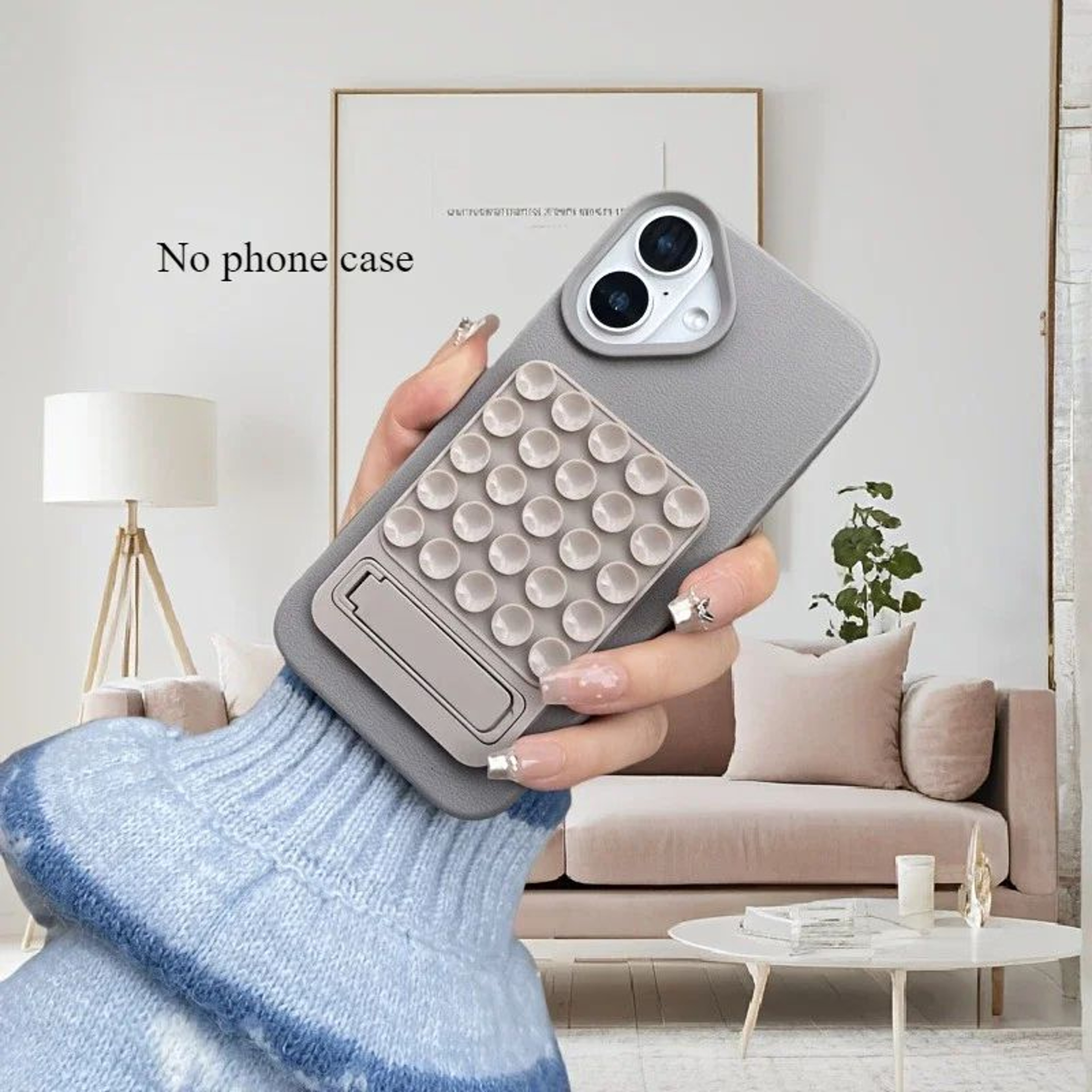 FlexHold Silicone Suction Cup Phone Stand  Foldable Desktop Phone Holder With Strong Grip 8