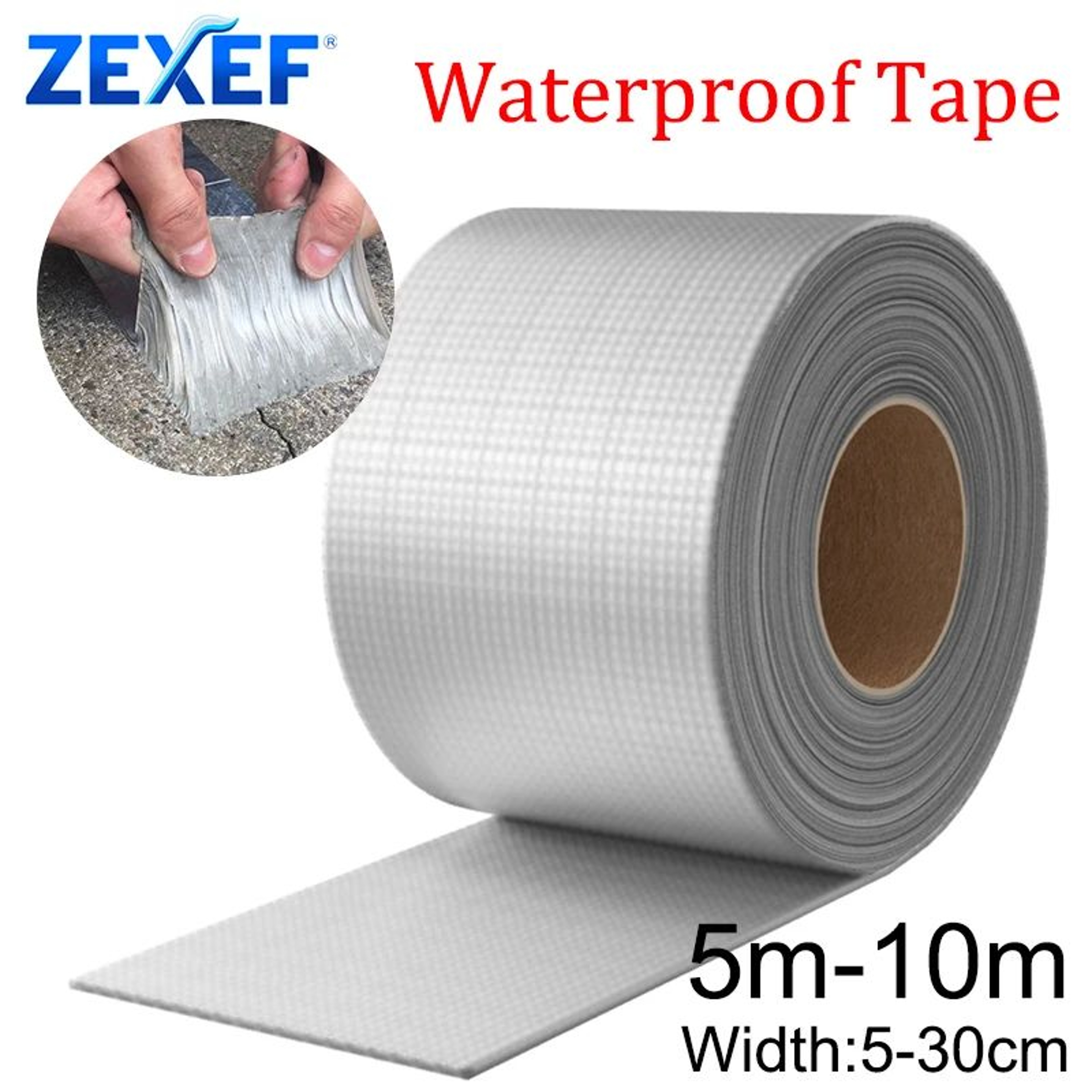 Premium HighTemp Waterproof Tape  Butyl Tape Sealant  HeavyDuty Aluminum Foil Repair Strip 0