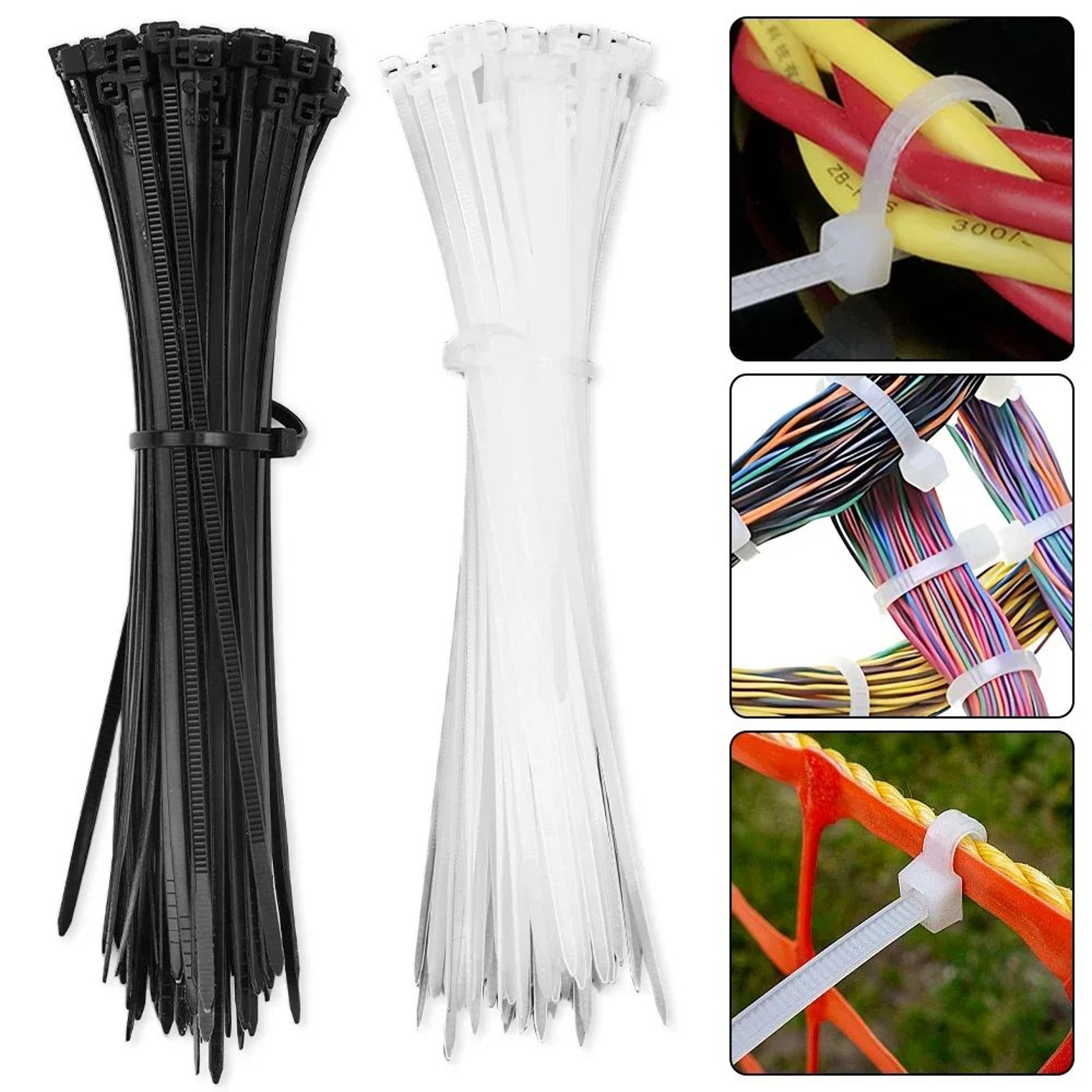 SecureFlex Nylon Cable Ties  HeavyDuty Zip Ties For Home Office  DIY 1