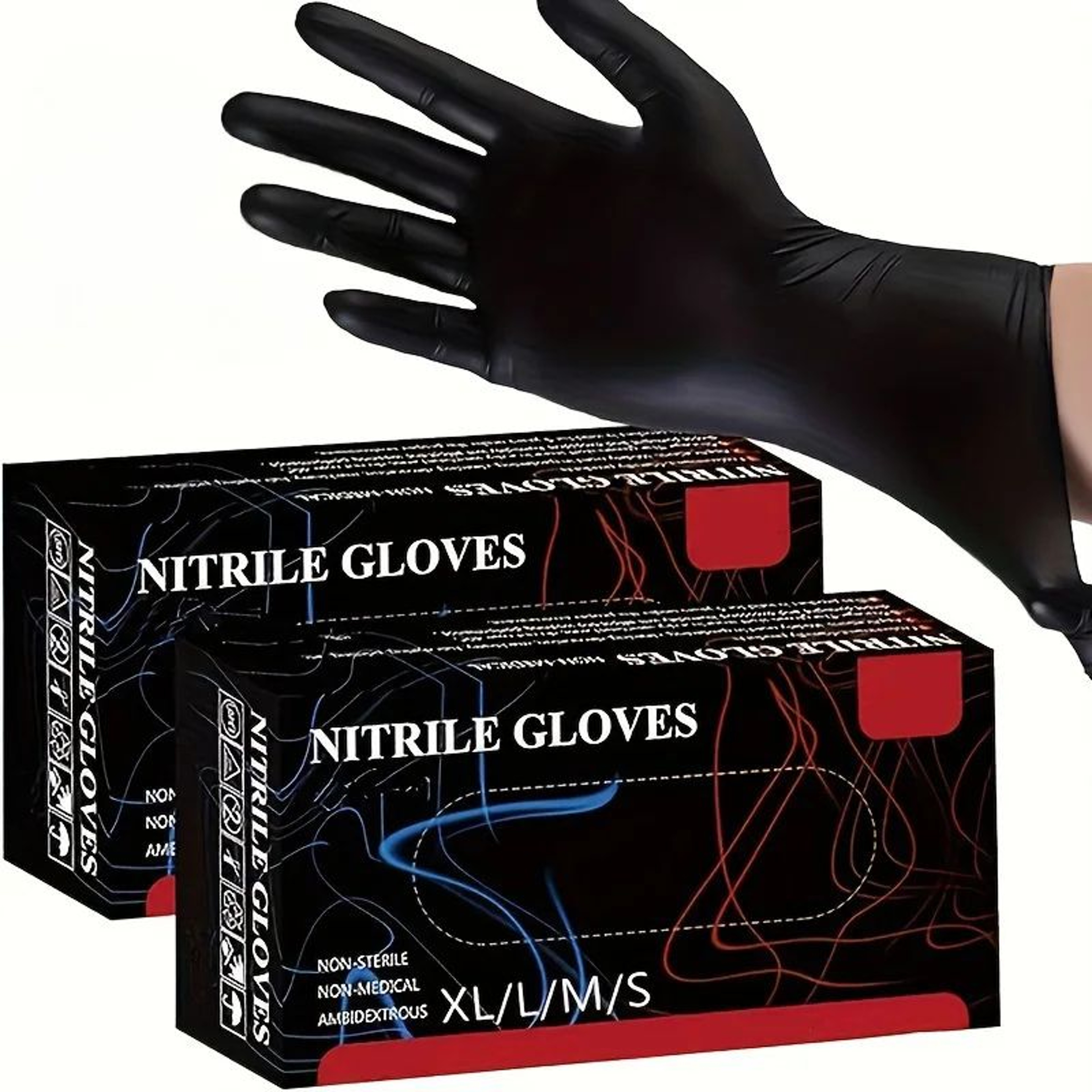 CleanShield Nitrile Gloves  Disposable Latex Free Gloves For Cleaning Salon  Home Use 0